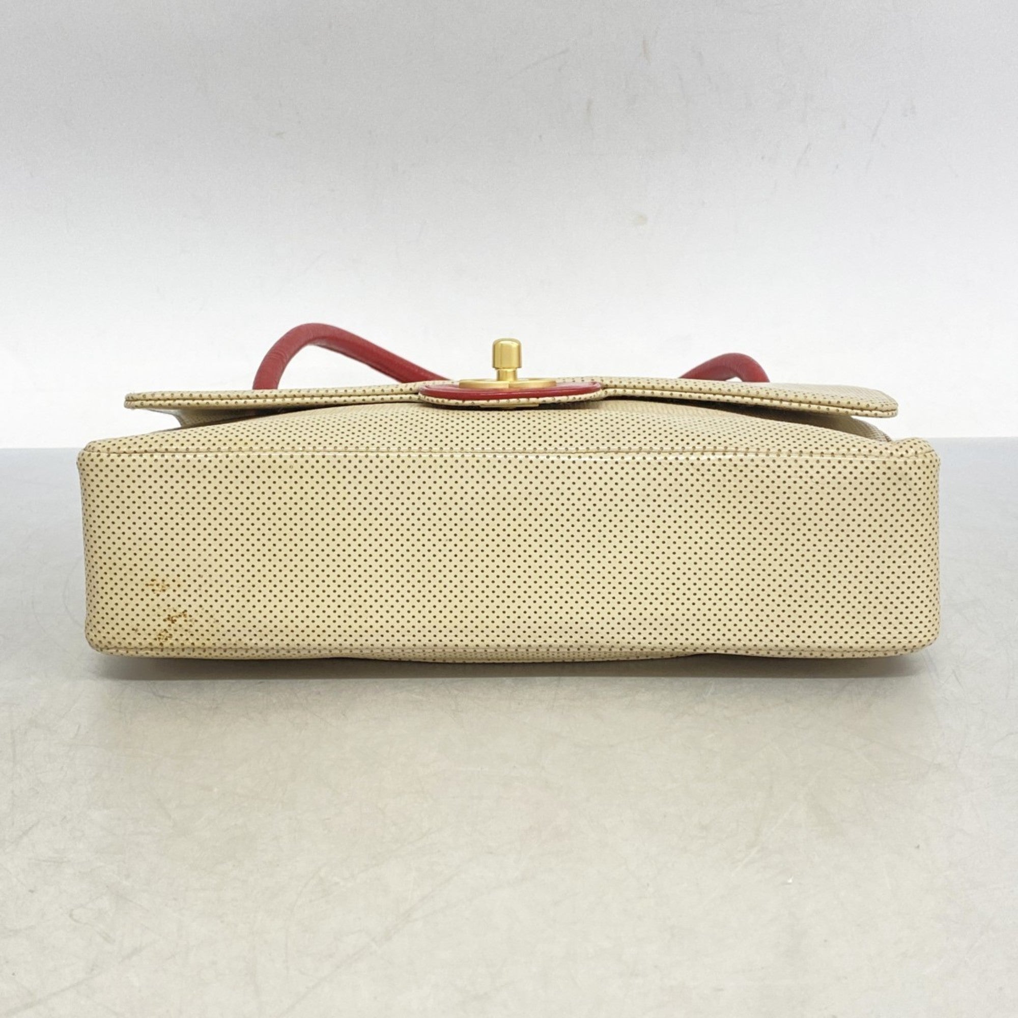 Vintage CC Flap Shoulder Bag Perforated Leather Medium