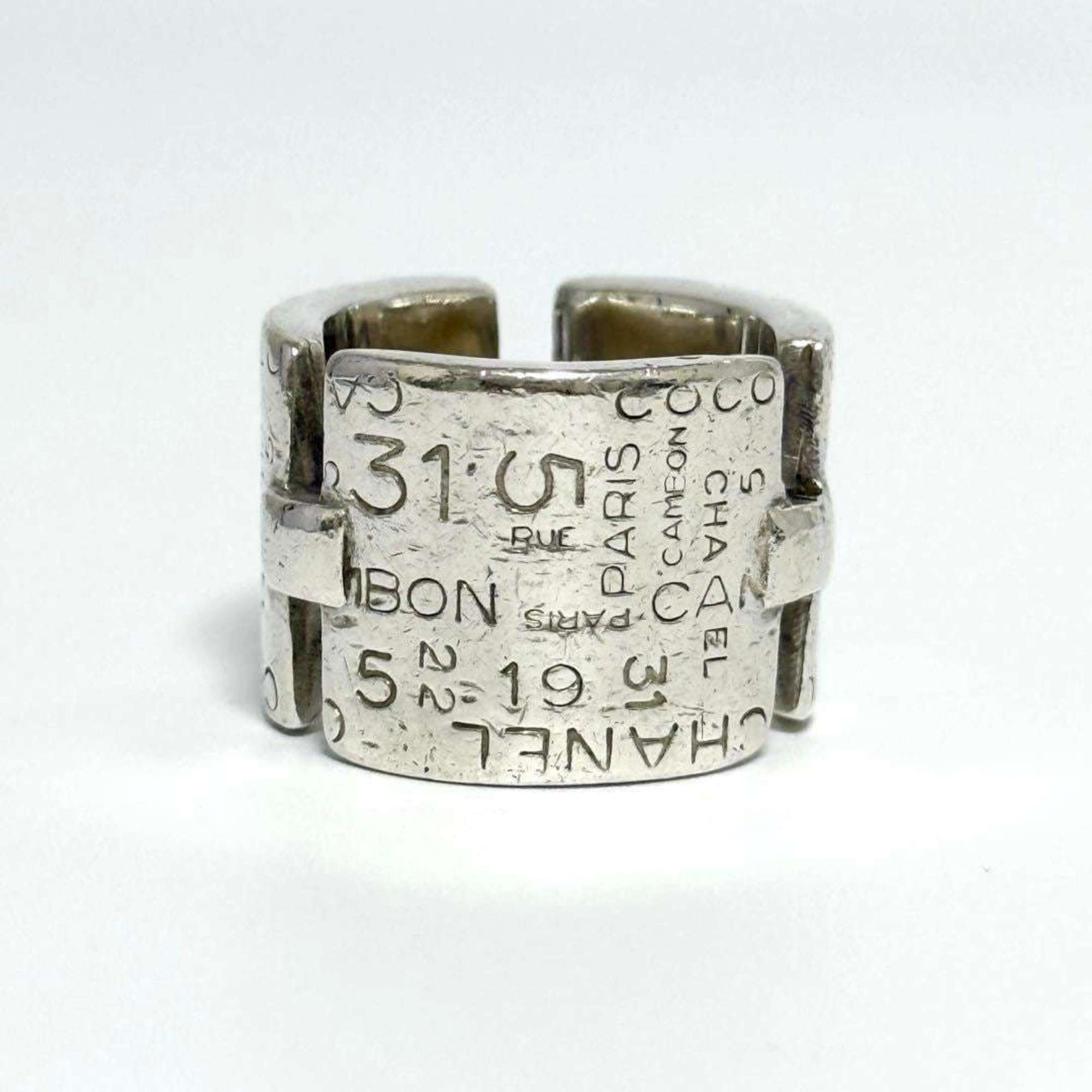 Vintage Bi-C Line Ring Sterling Silver