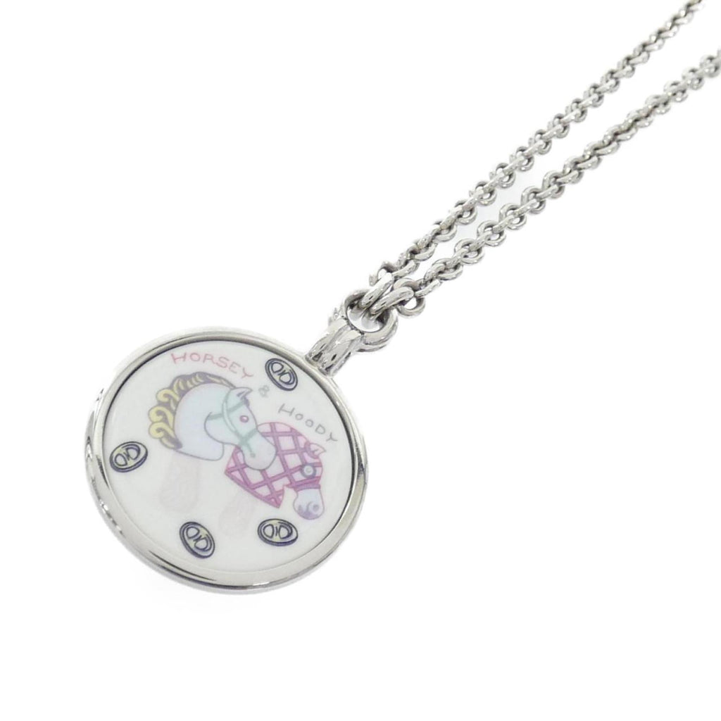 Funny Ice Cream Medaille Pendant Necklace Sterling Silver Mini