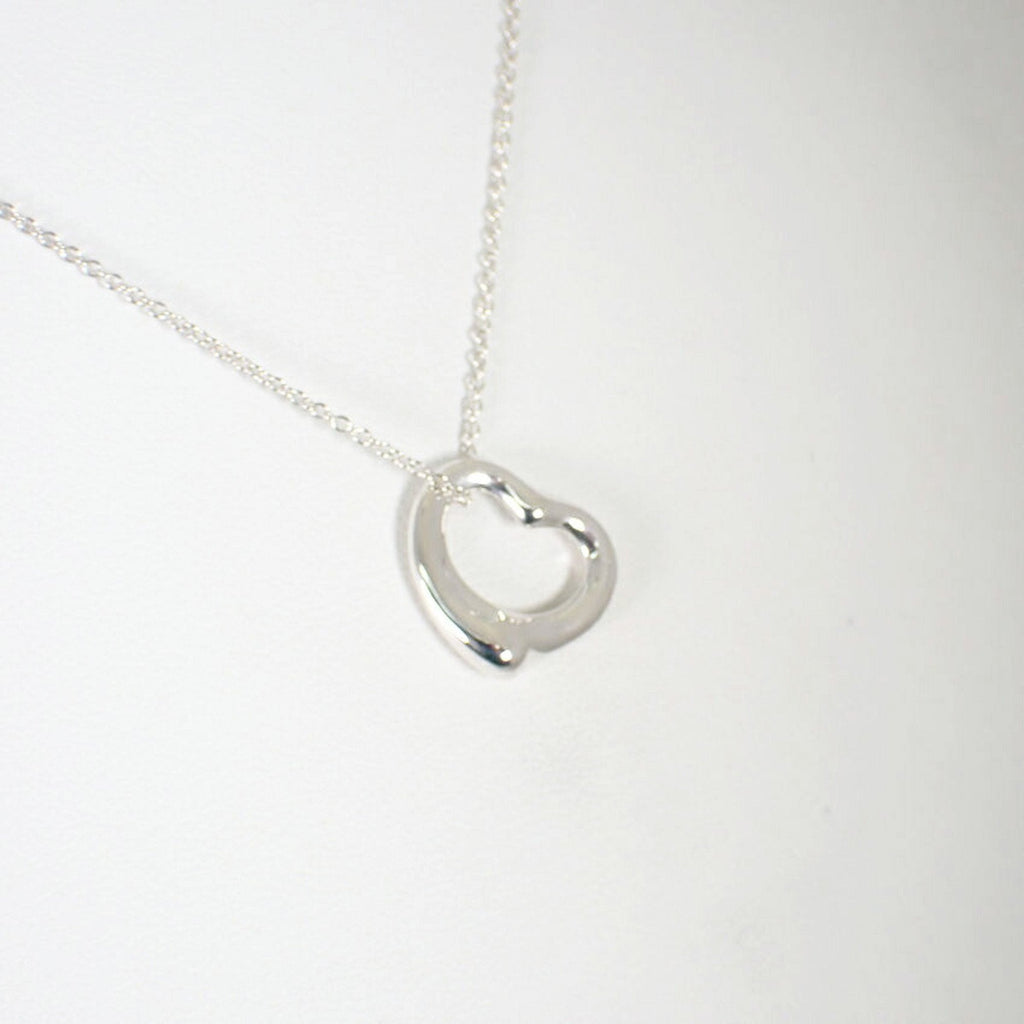 Heart Pendant Necklace Sterling Silver