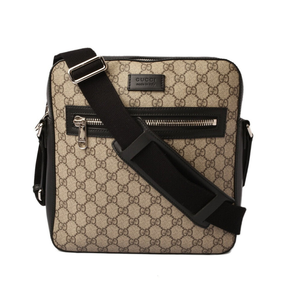 Front Zip Messenger GG Coated Canvas Medium