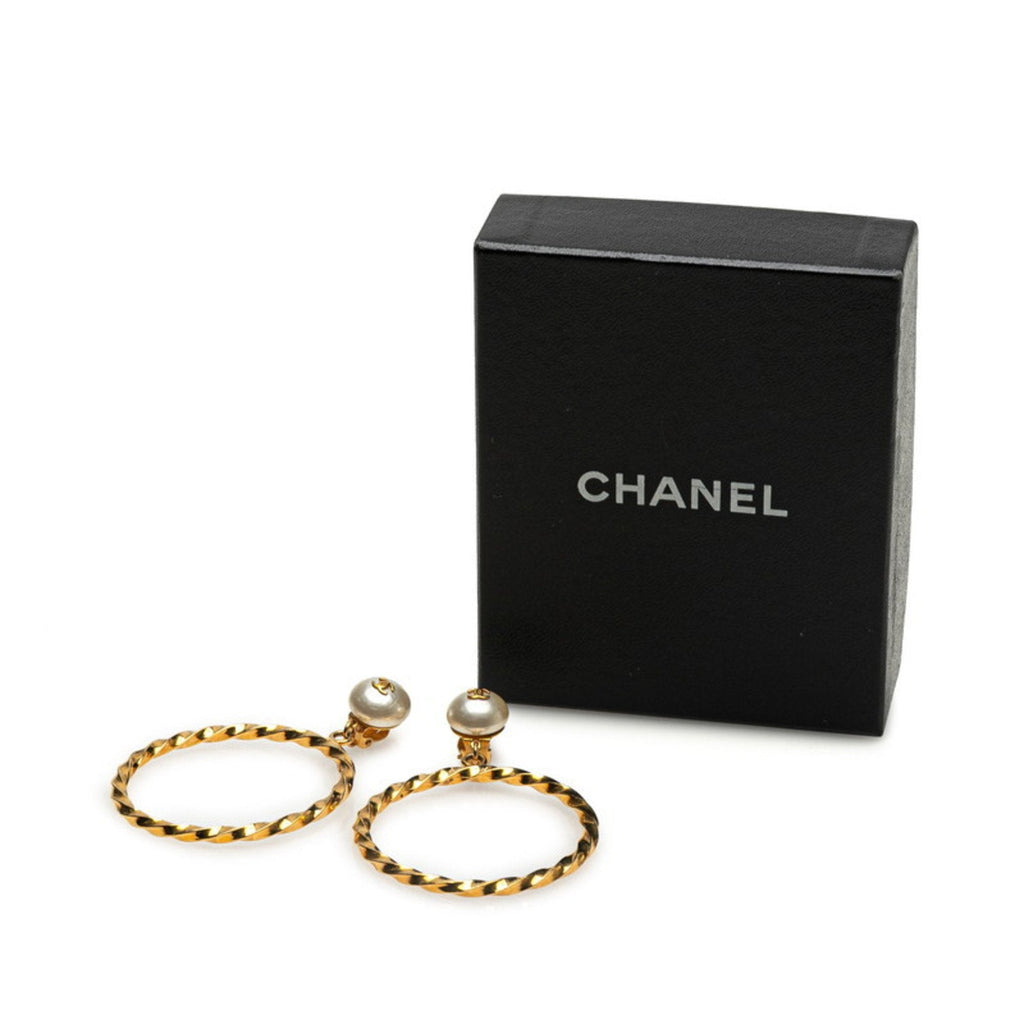 CC Logo Hoop Earrings Metal