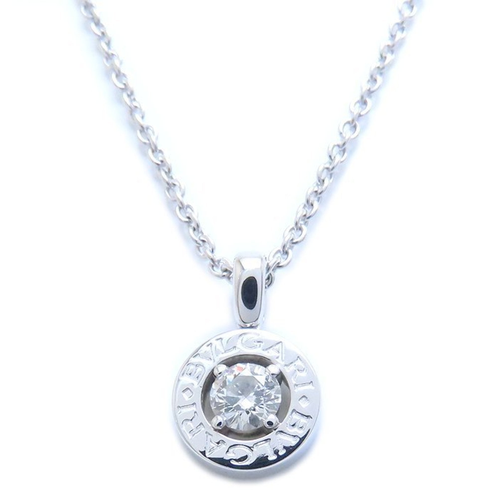 Pendant Necklace 18K White Gold with Diamond