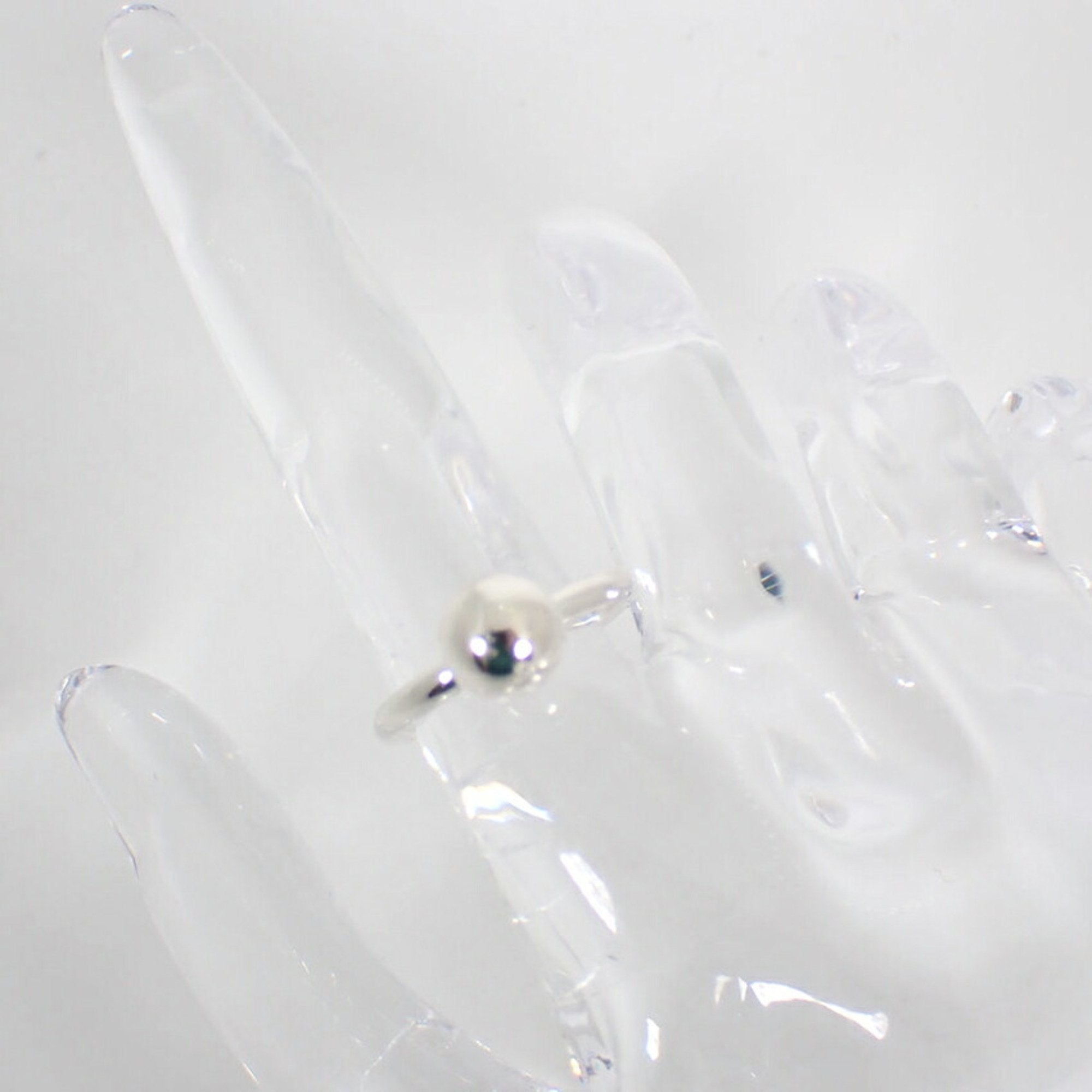 Ball Dangle Ring Sterling Silver