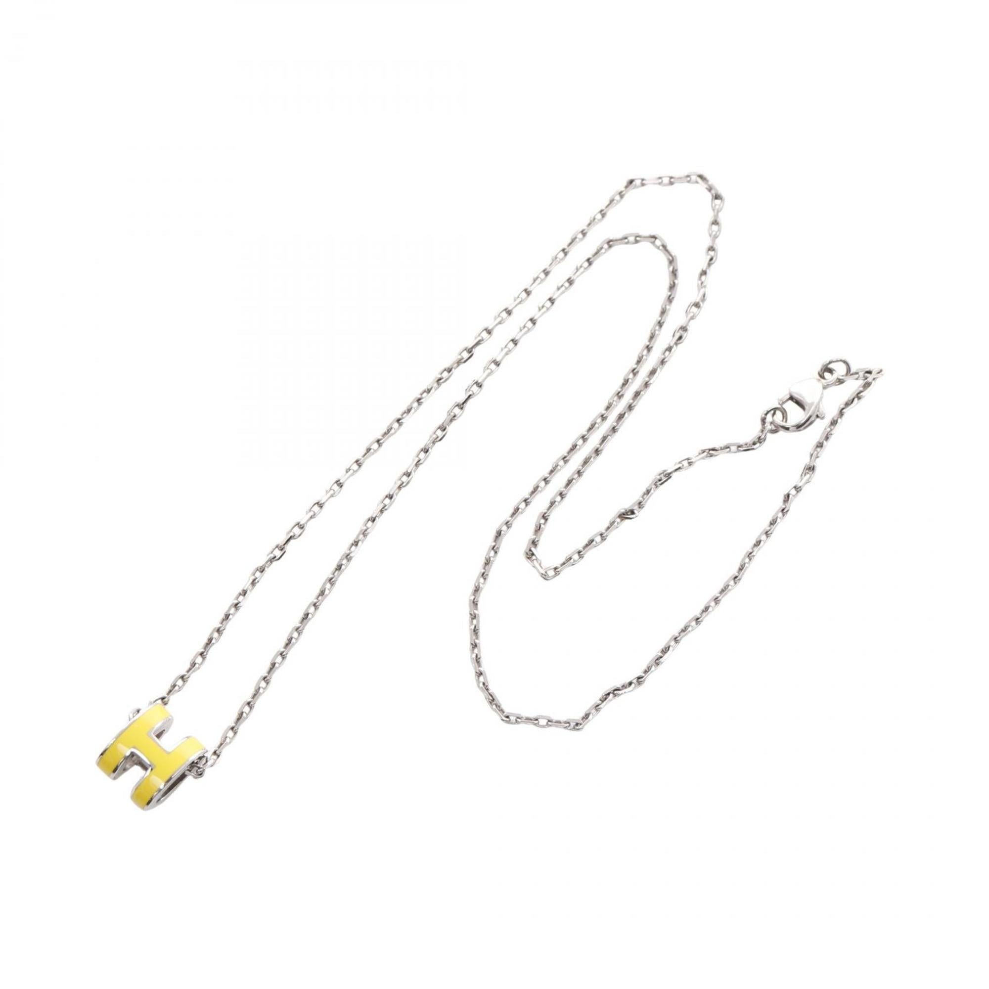 Pop H Pendant Necklace Sterling Silver
