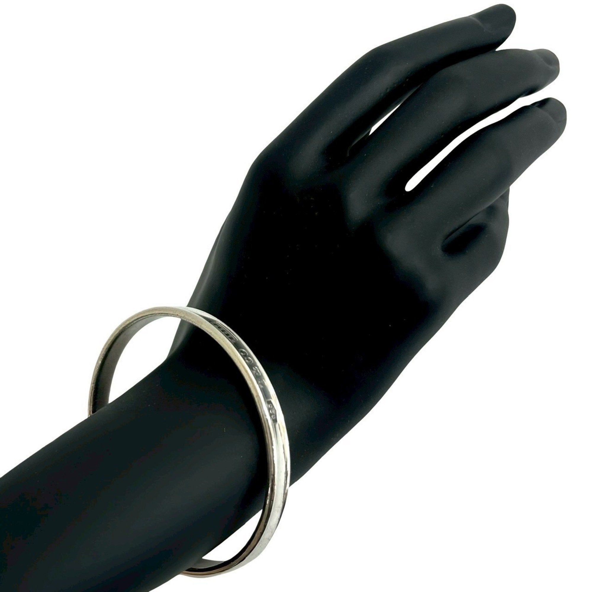 Narrow Bangle Bracelet Sterling Silver