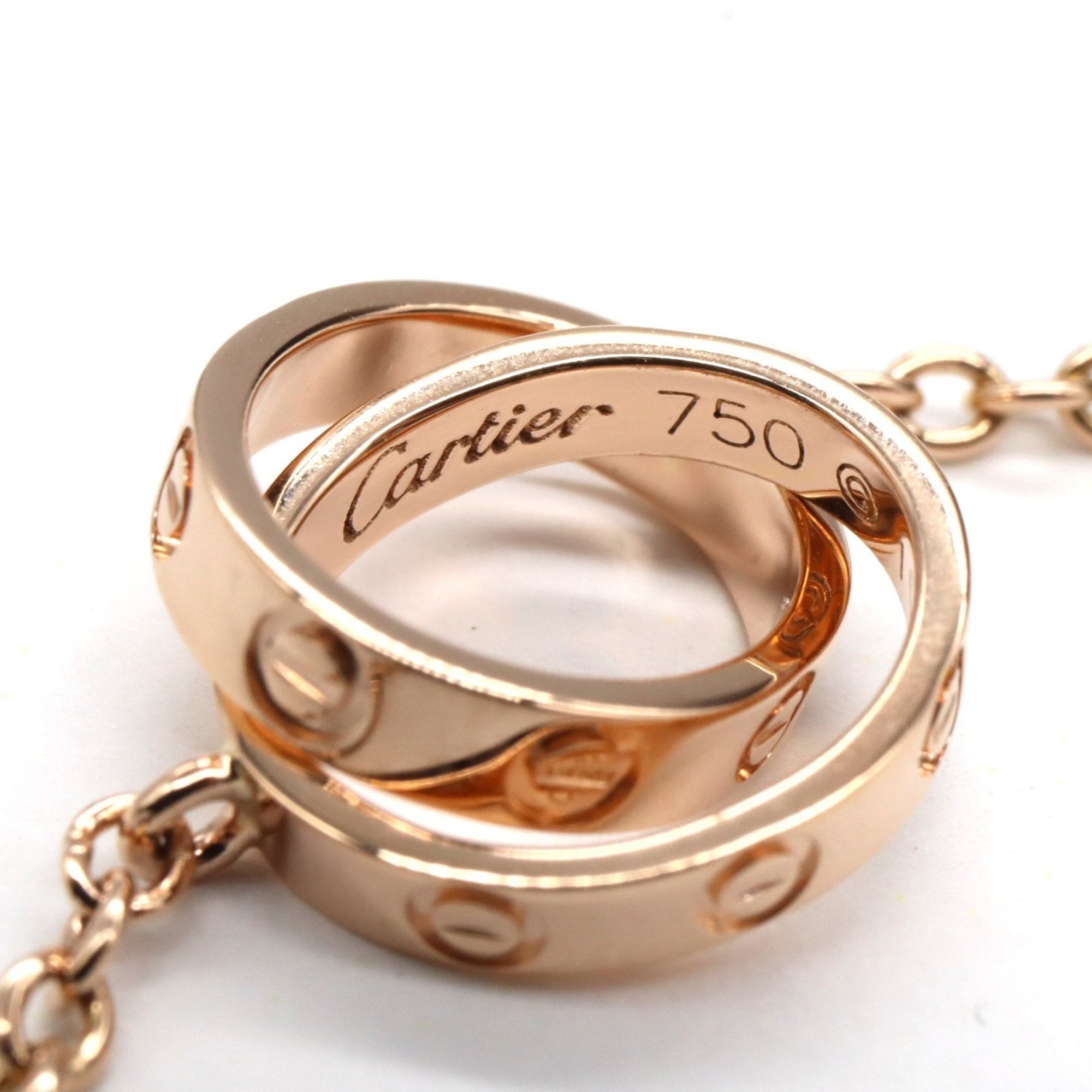 Love Pendant Necklace 18K Rose Gold