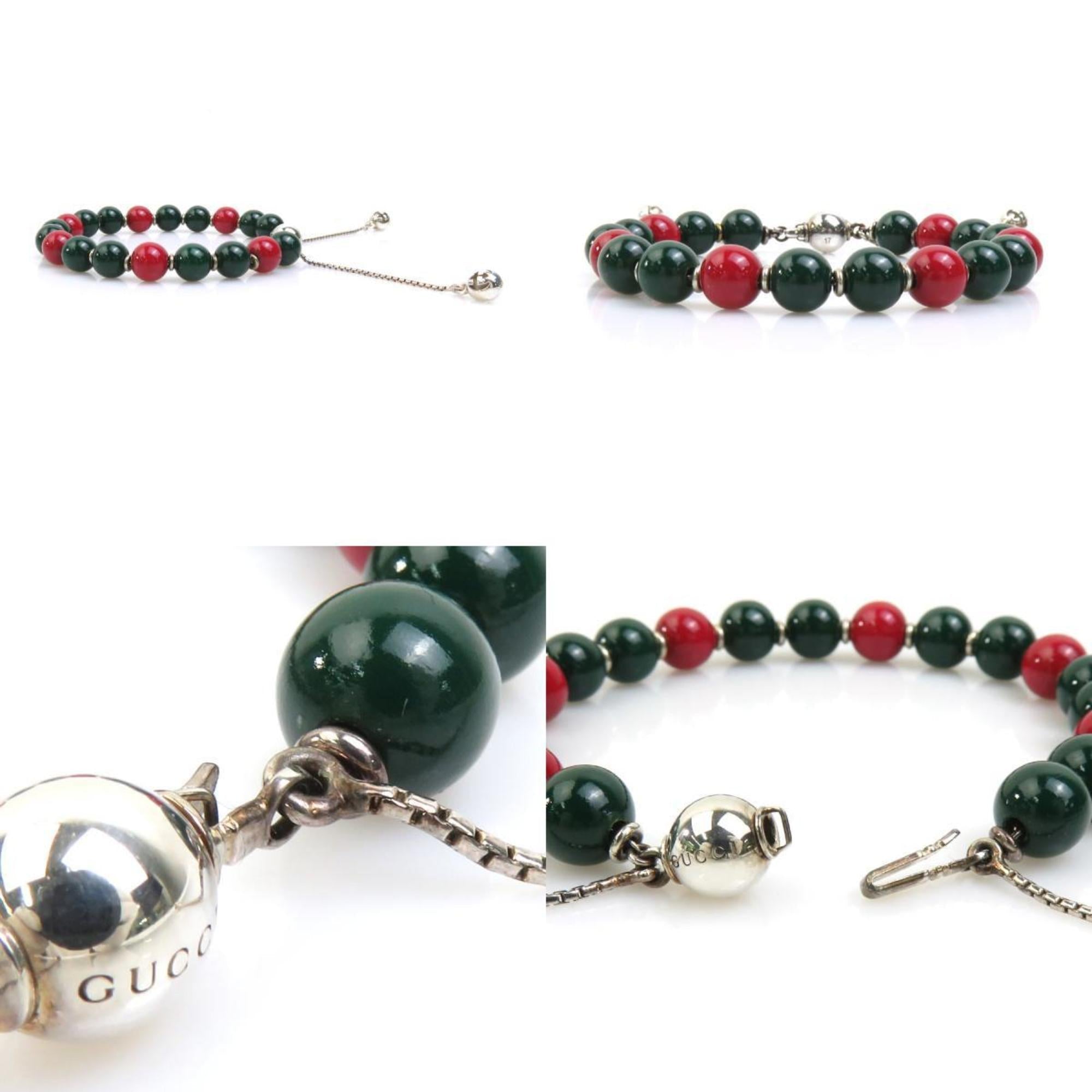 Bracelet Metal Green and Red