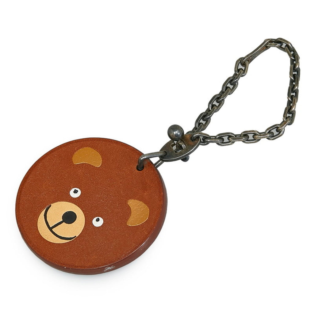Charm Brown Leather Handbag Charm
