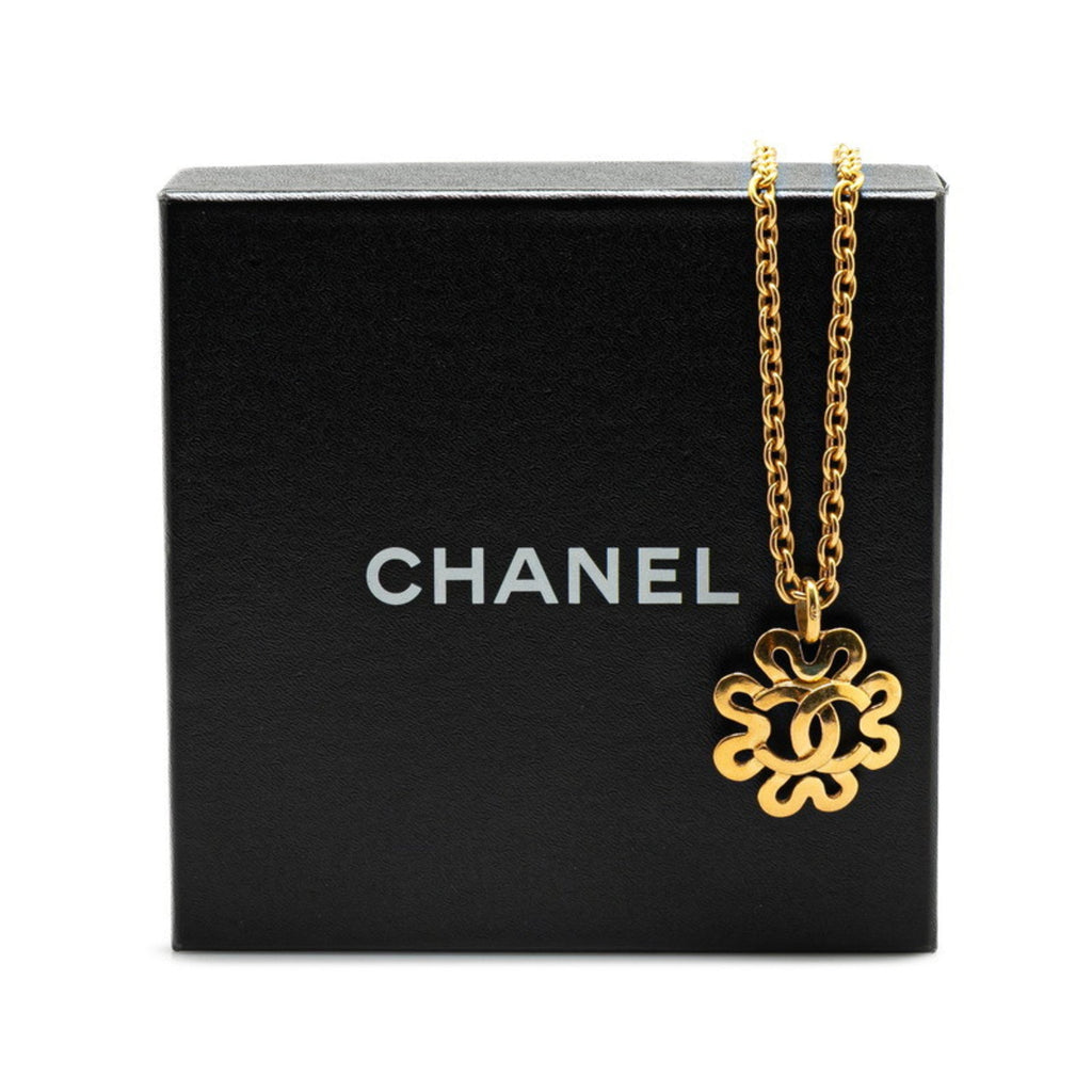 CC Logo Pendant Necklace Metal