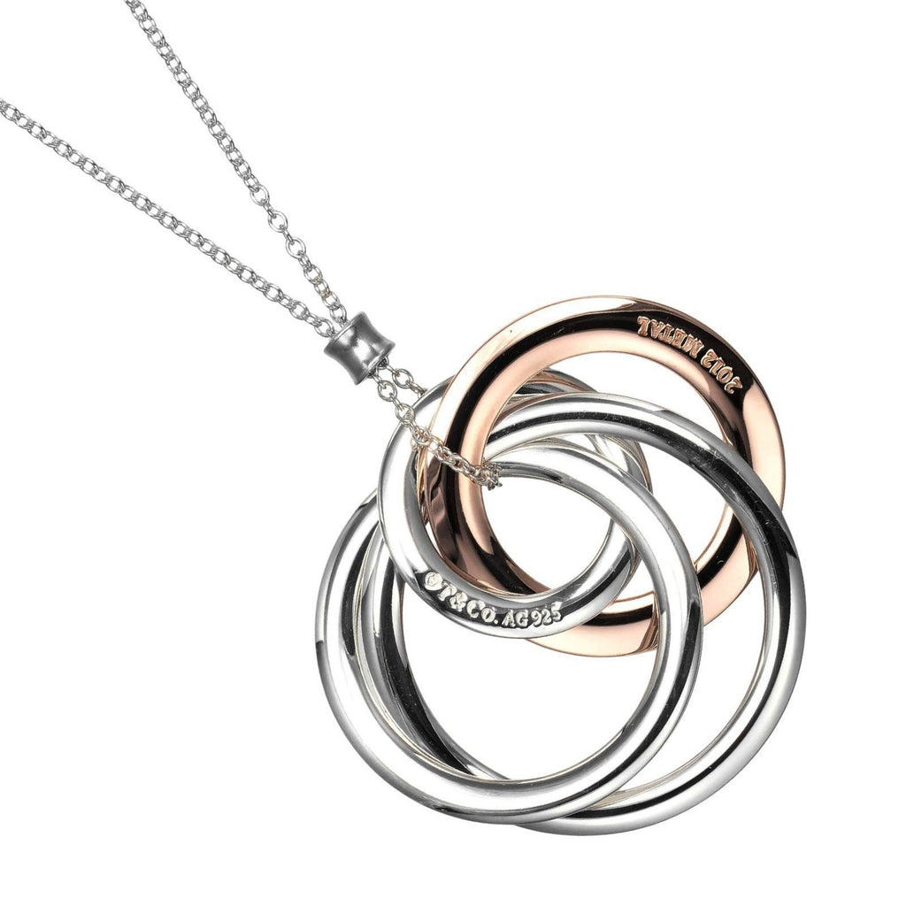 Pendant Necklace Metal and Sterling Silver