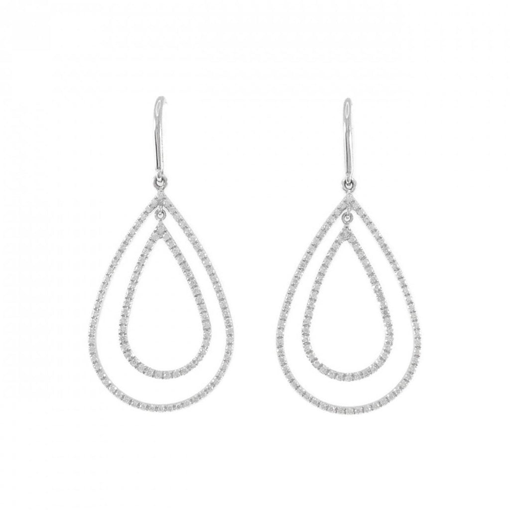 Earrings 18K White Gold