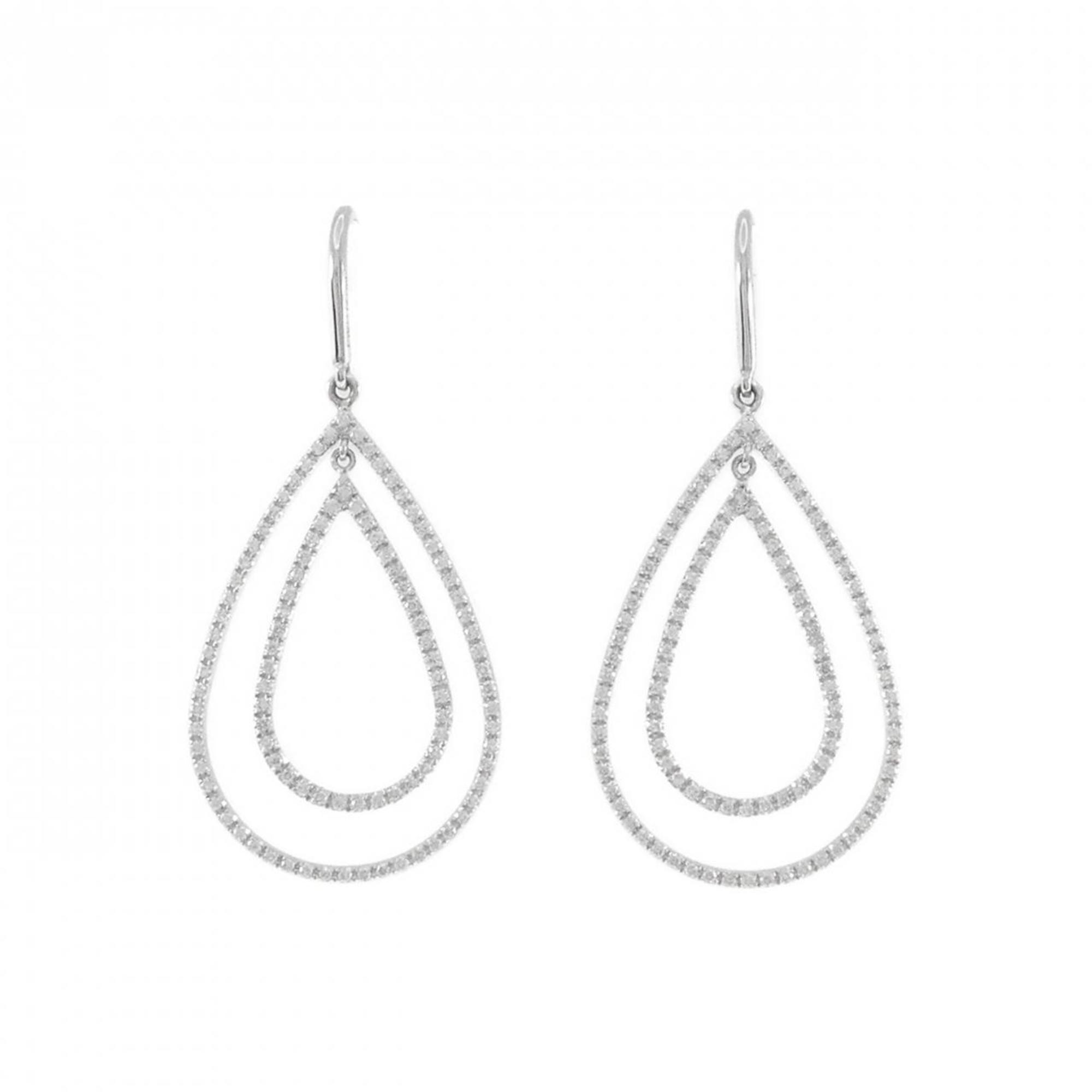 Earrings 18K White Gold