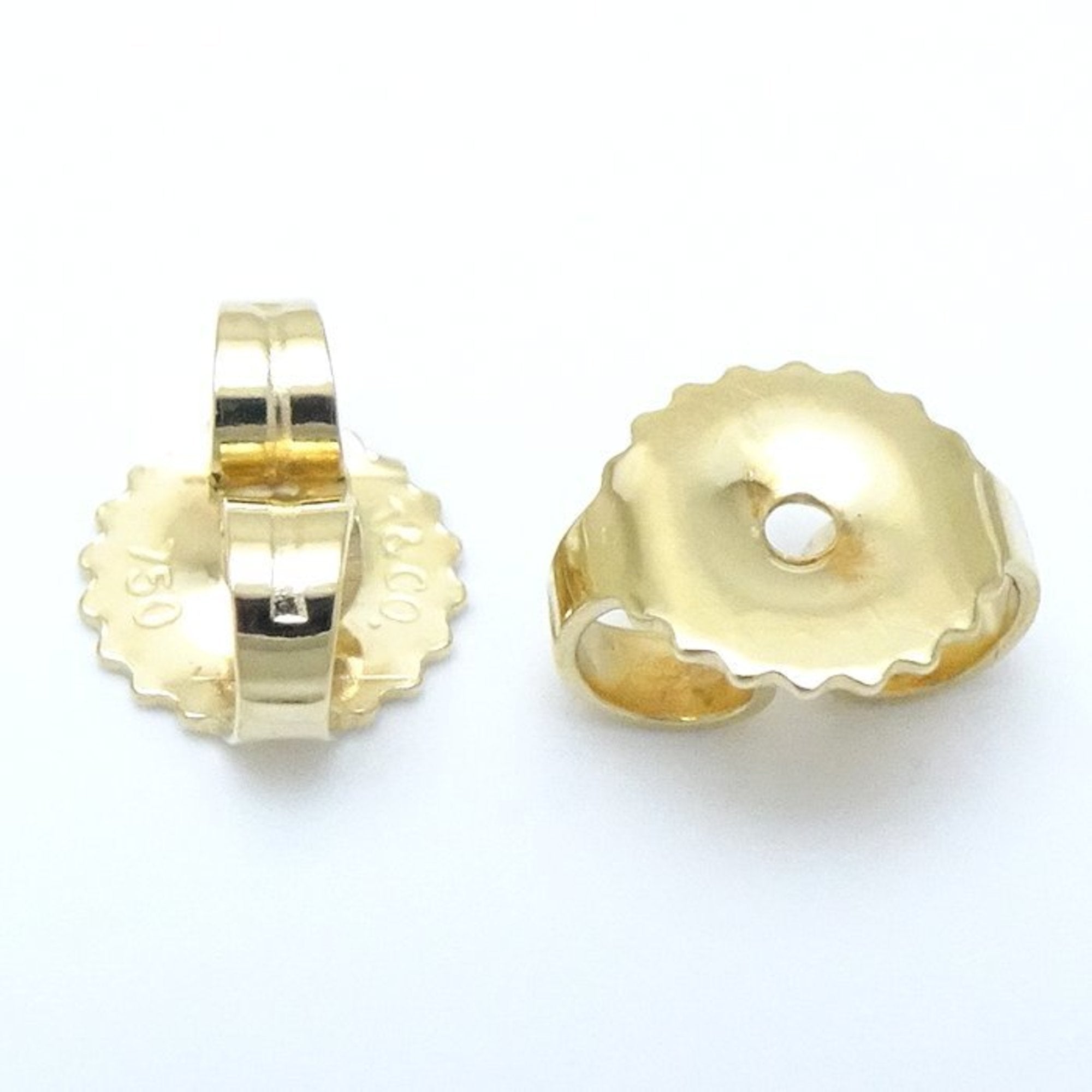 Earrings 18K Yellow Gold and Platinum