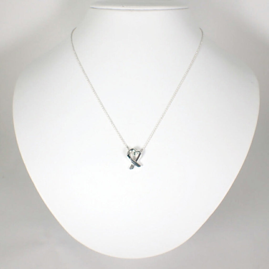 Loving Heart Pendant Necklace Sterling Silver