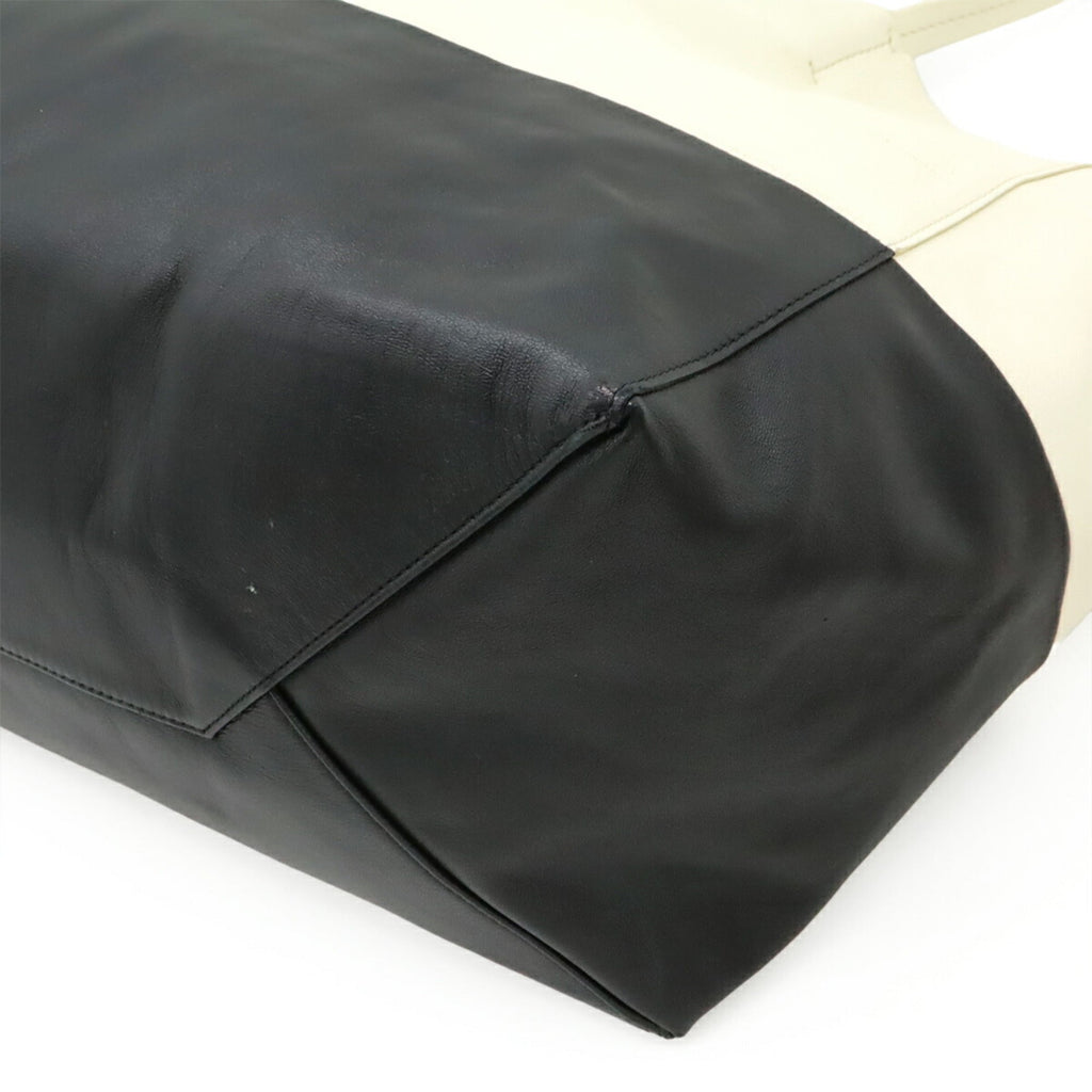 Horizontal Bi-Cabas Tote Leather Large
