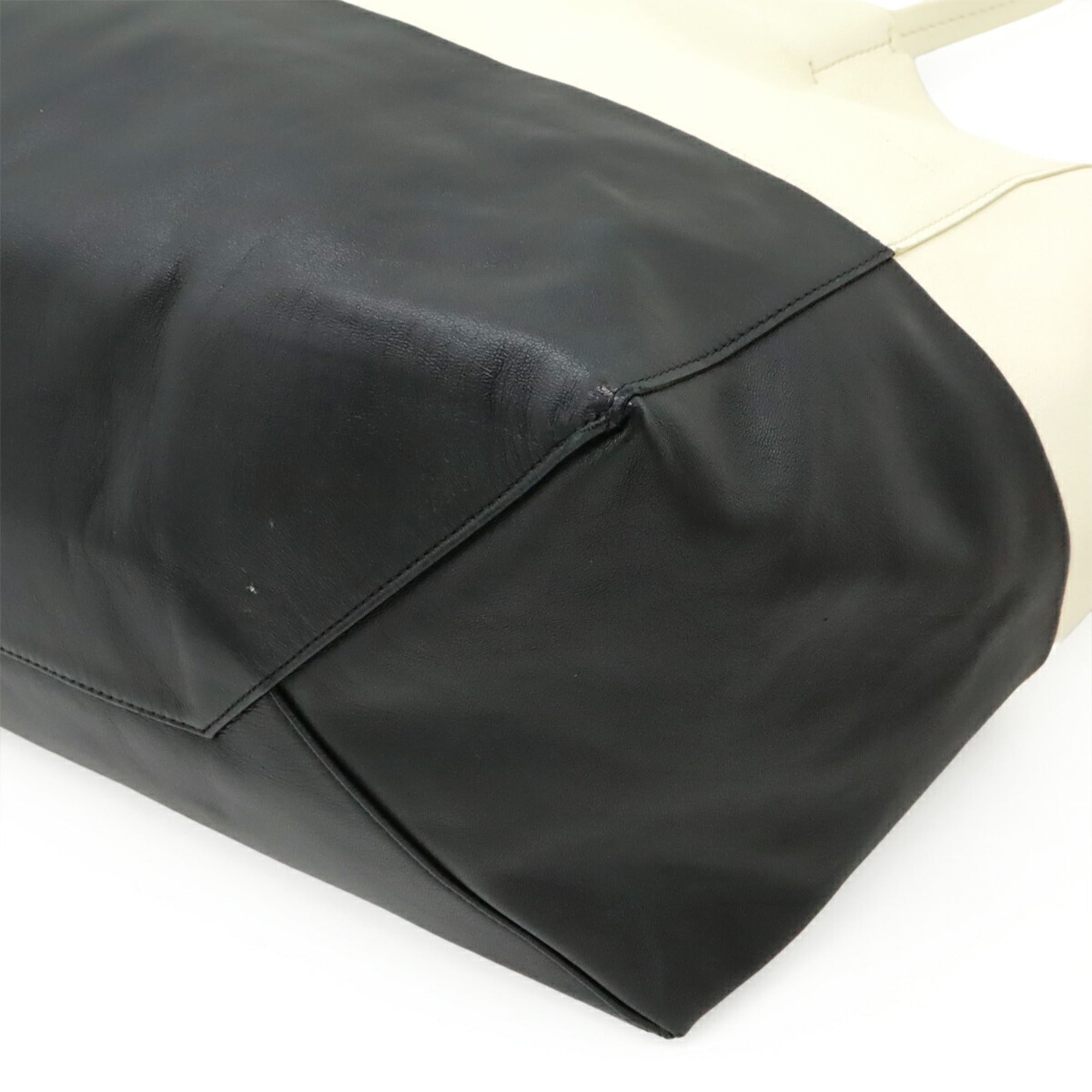 Horizontal Bi-Cabas Tote Leather Large