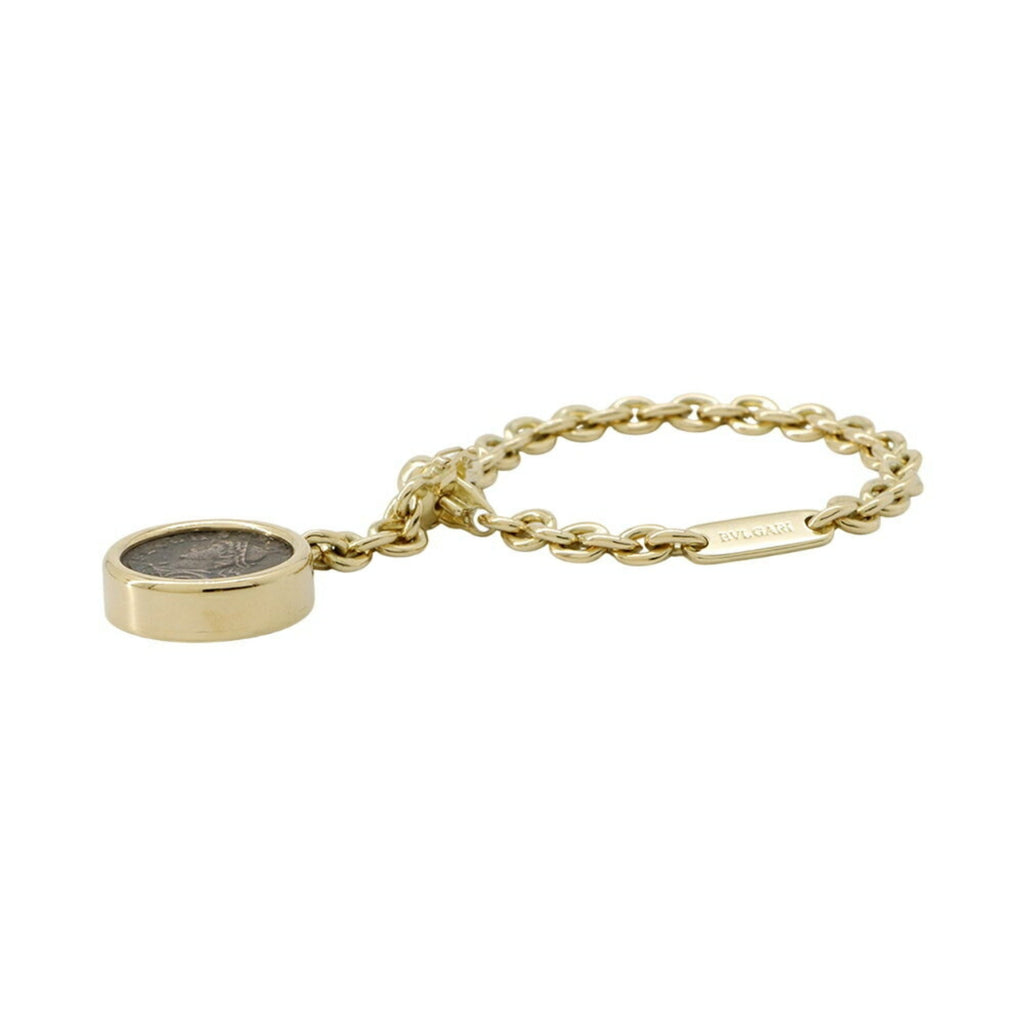 Keychain Charm Monete Ancient Coin 18K Yellow Gold Handbag Charm