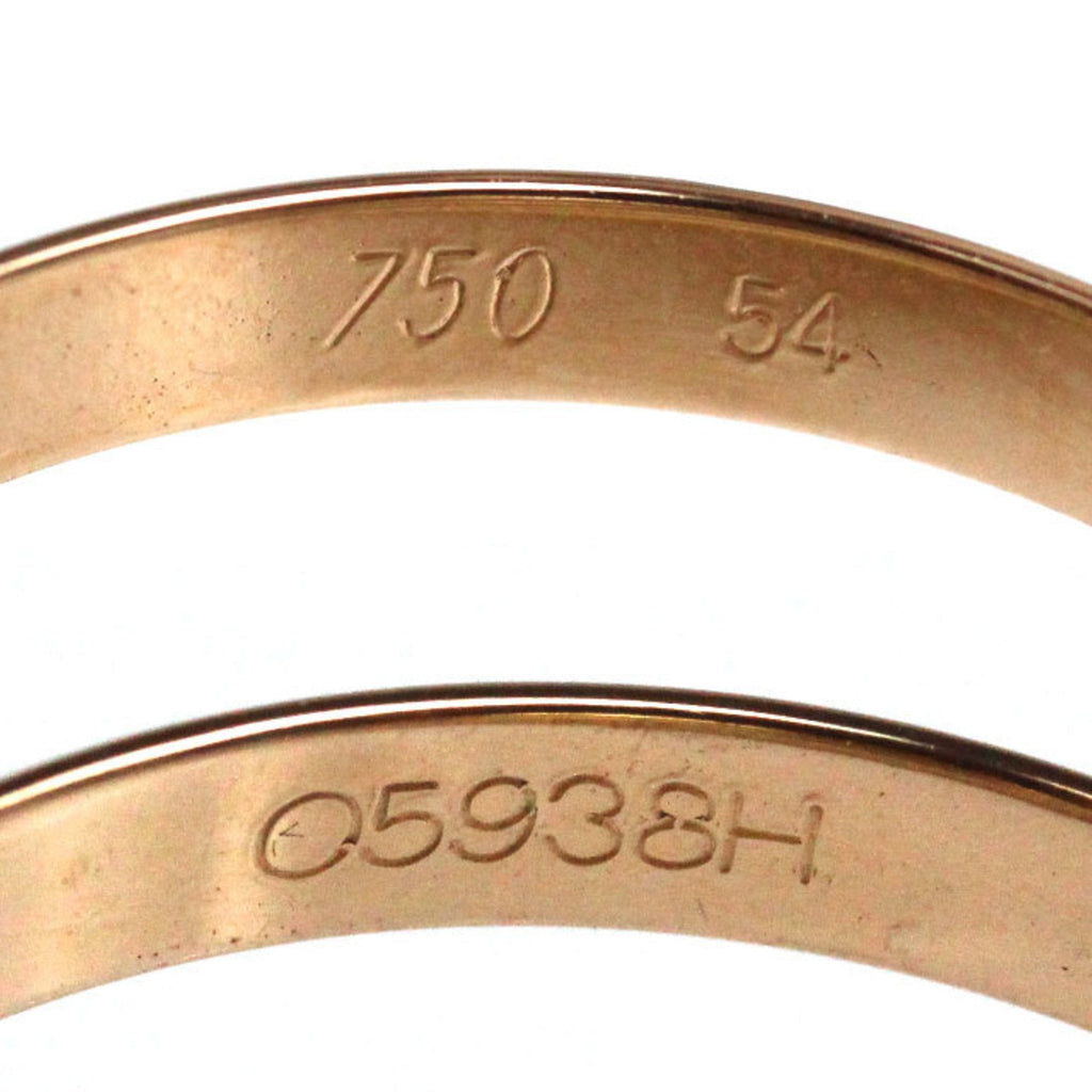 Vendome Louis Cartier Band Ring 18K Tricolor Gold