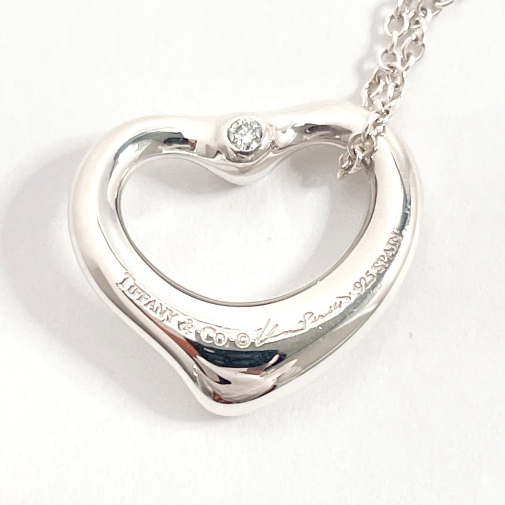 Elsa Peretti Pendant Necklace Sterling Silver 13.6mm