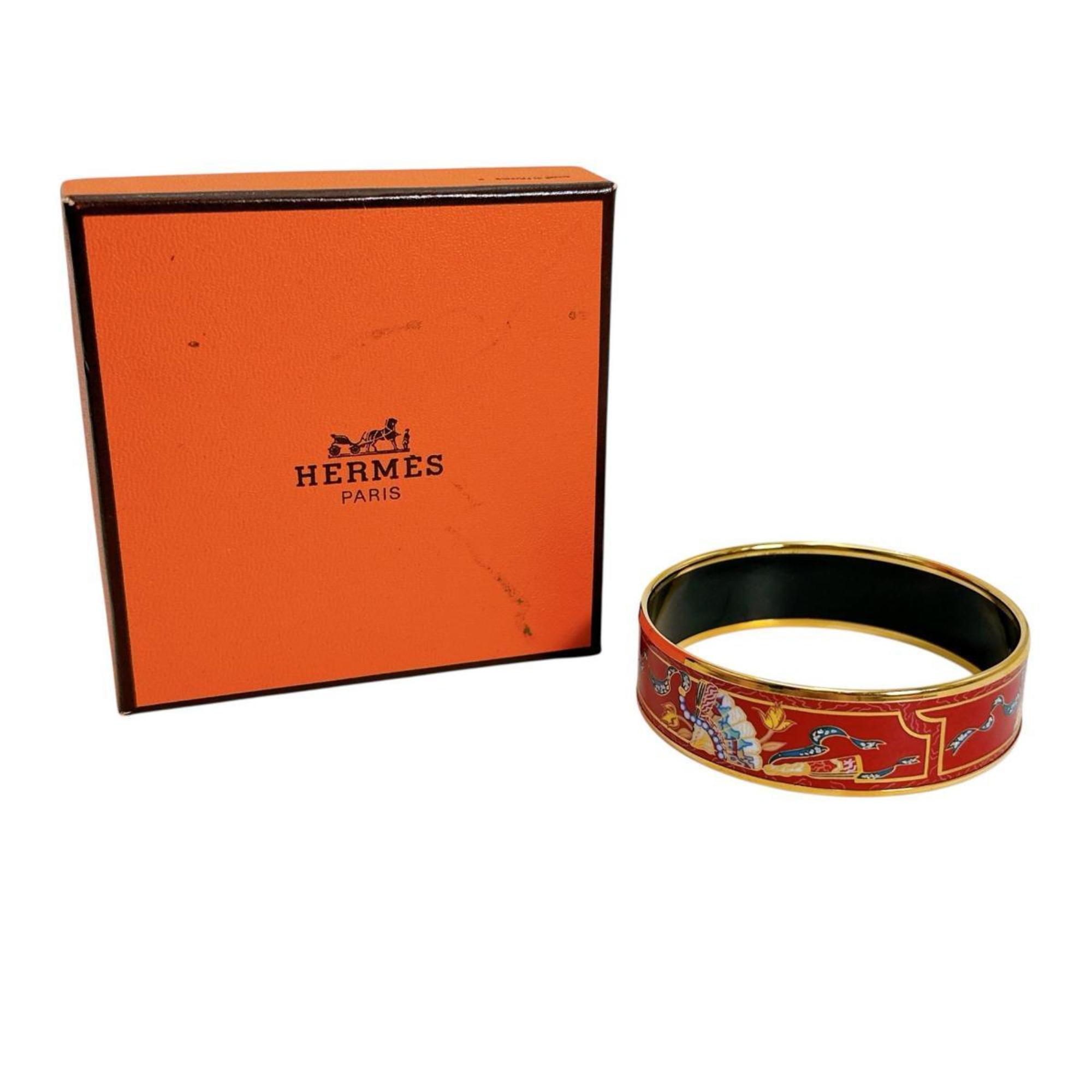 Emaille Bracelet Gold and Red