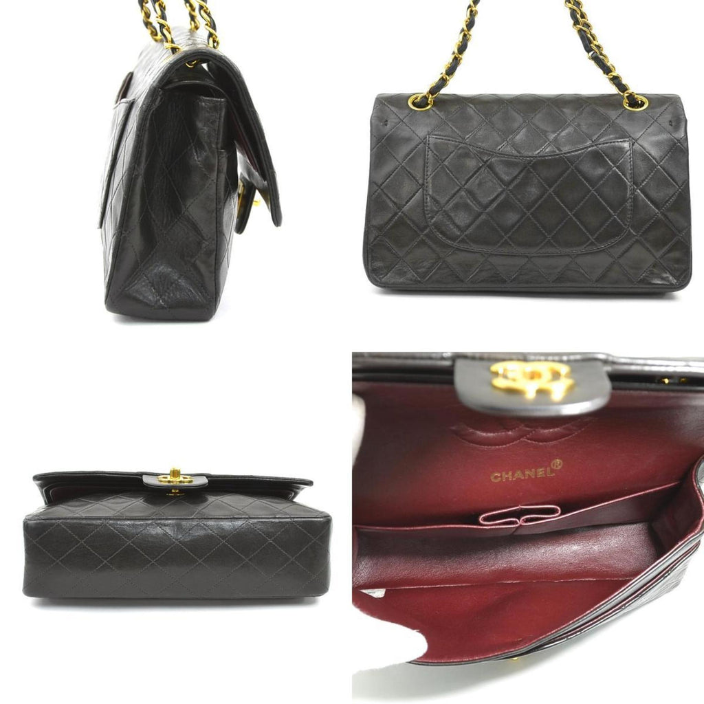 Vintage Classic Double Flap Bag Quilted Lambskin Small