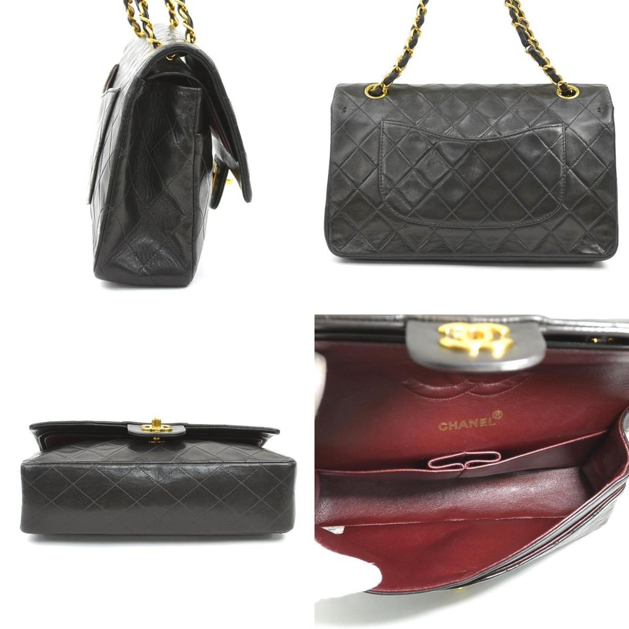 Vintage Classic Double Flap Bag Quilted Lambskin Small