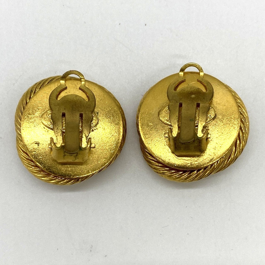 Earrings Pearl Gold-Tone Metal