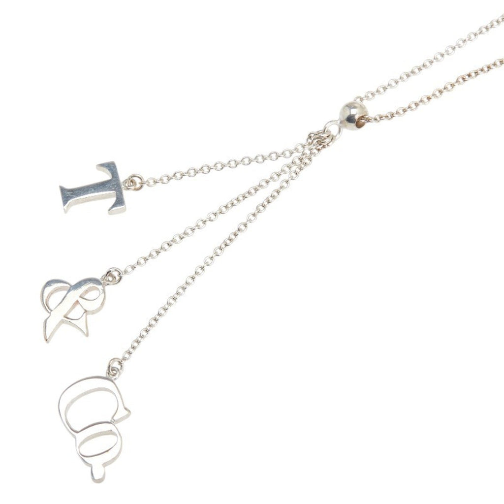 T Pendant Necklace Sterling Silver