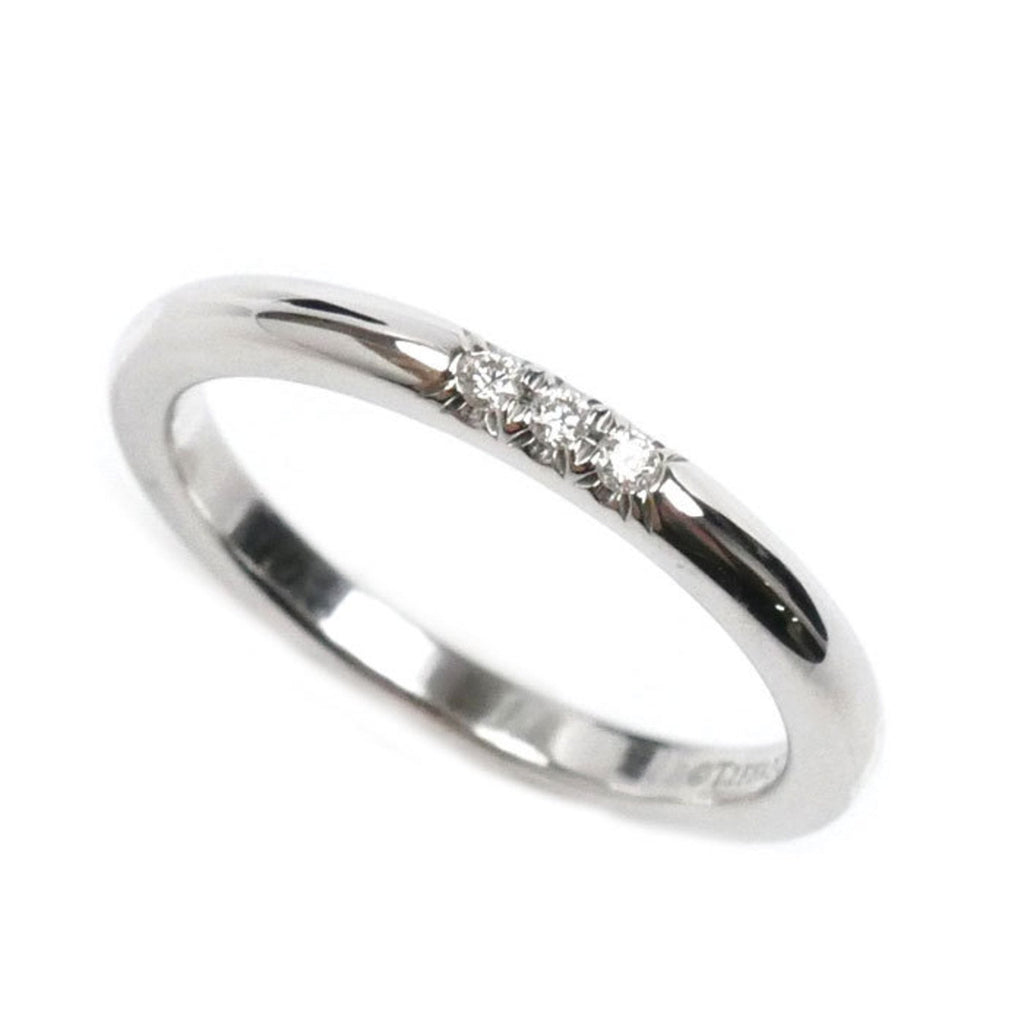 Classic Band Ring Platinum with Diamonds