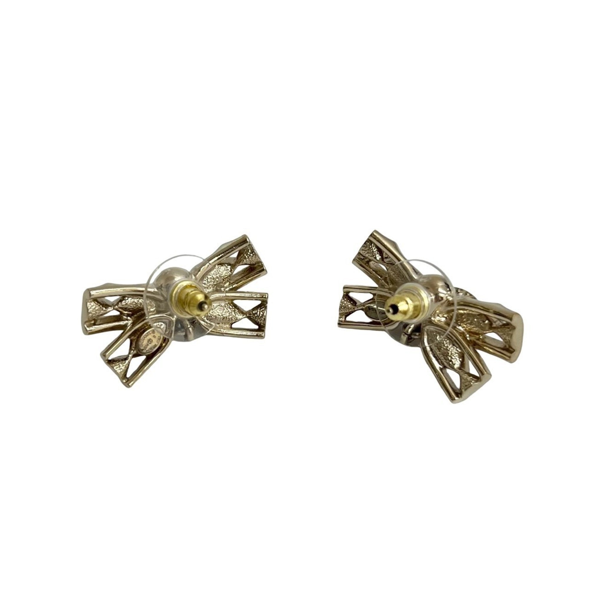 CC Logo Earrings Gold-Tone Metal Gold-Tone Metal