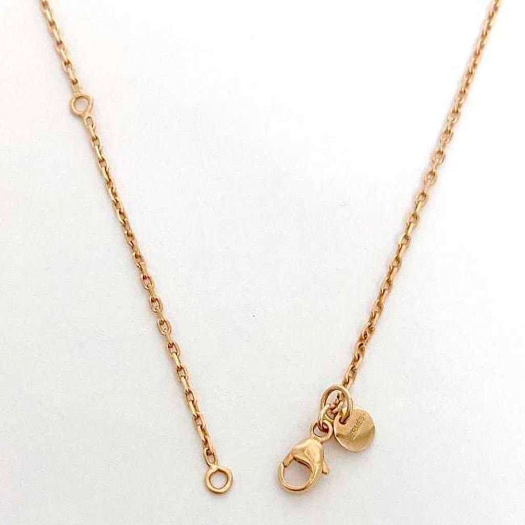Pendant Necklace Gold and Leather and Swift Leather