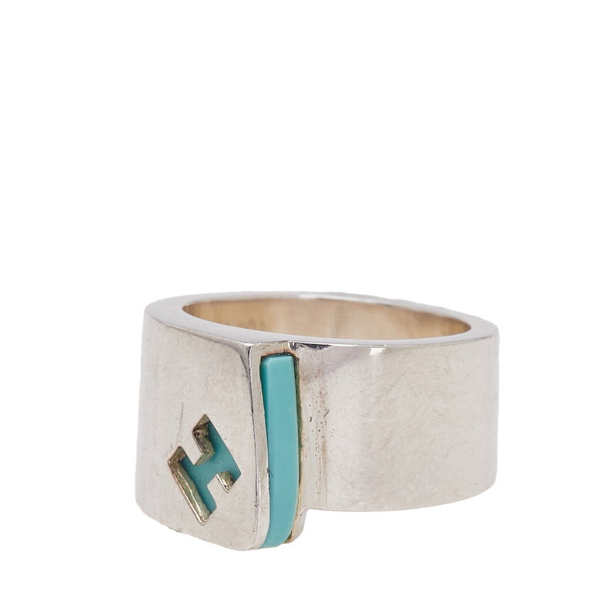 Band Ring Sterling Silver with Turquoise