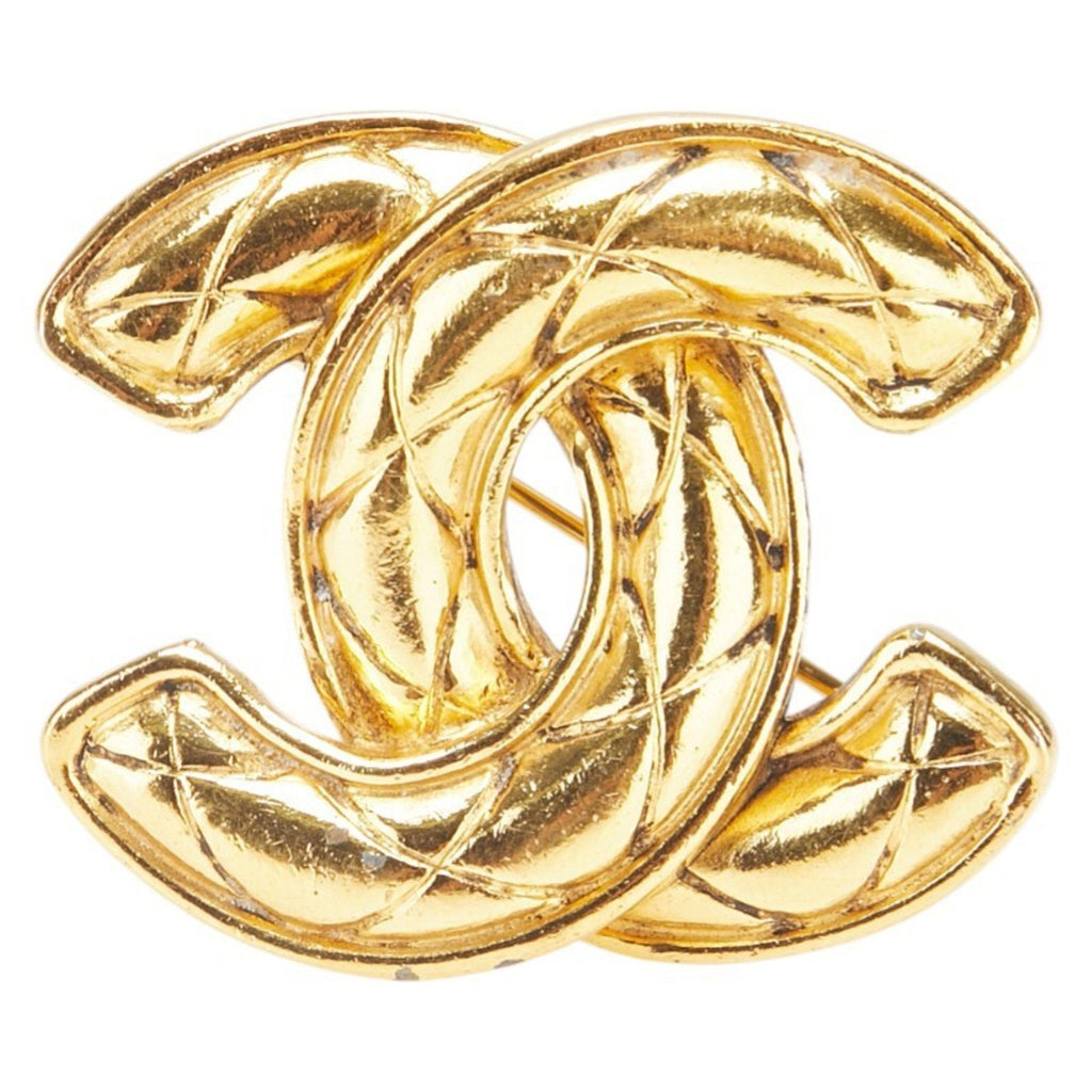 CC Logo Brooch Metal
