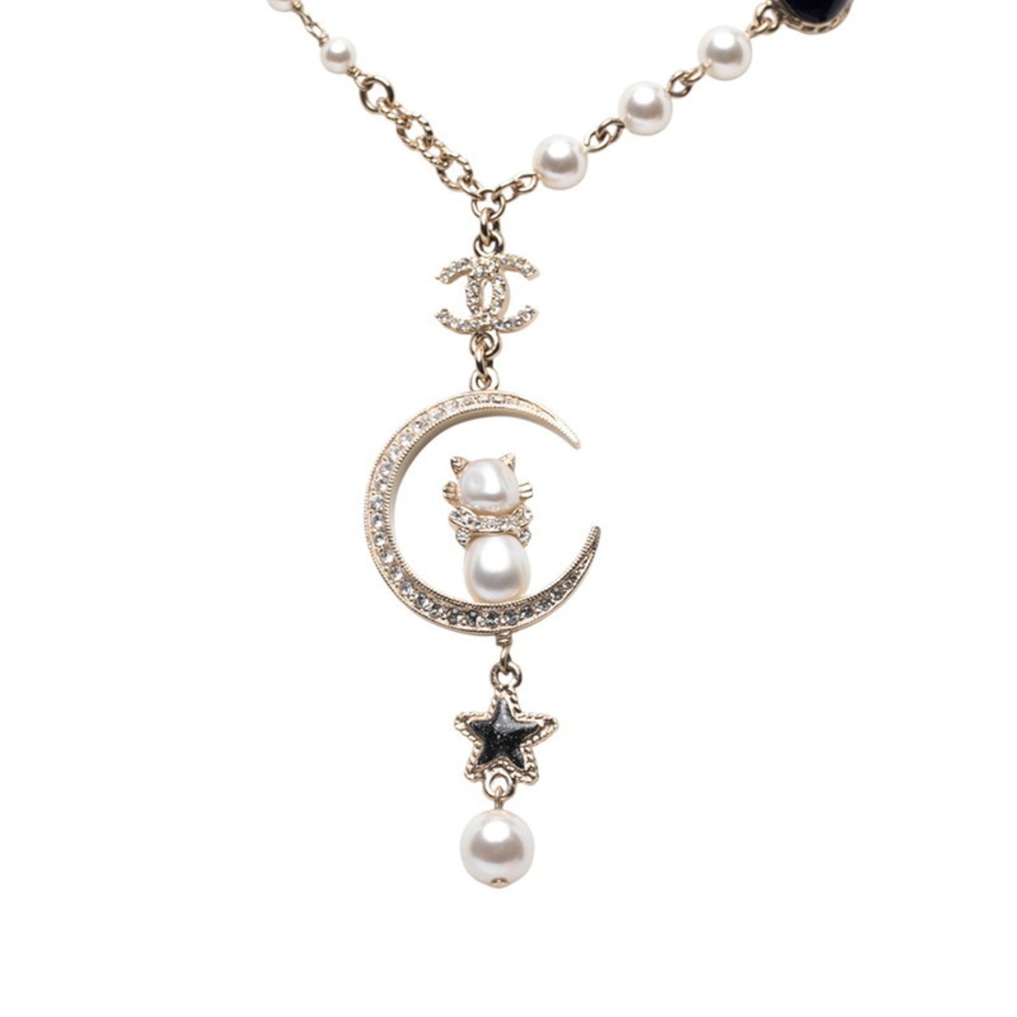 CC Logo Star Pendant Necklace Metal