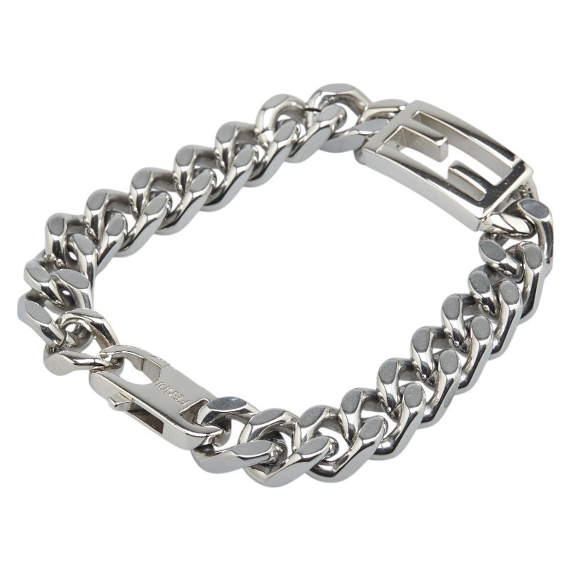 Baguette Chain Bracelet Sterling Silver