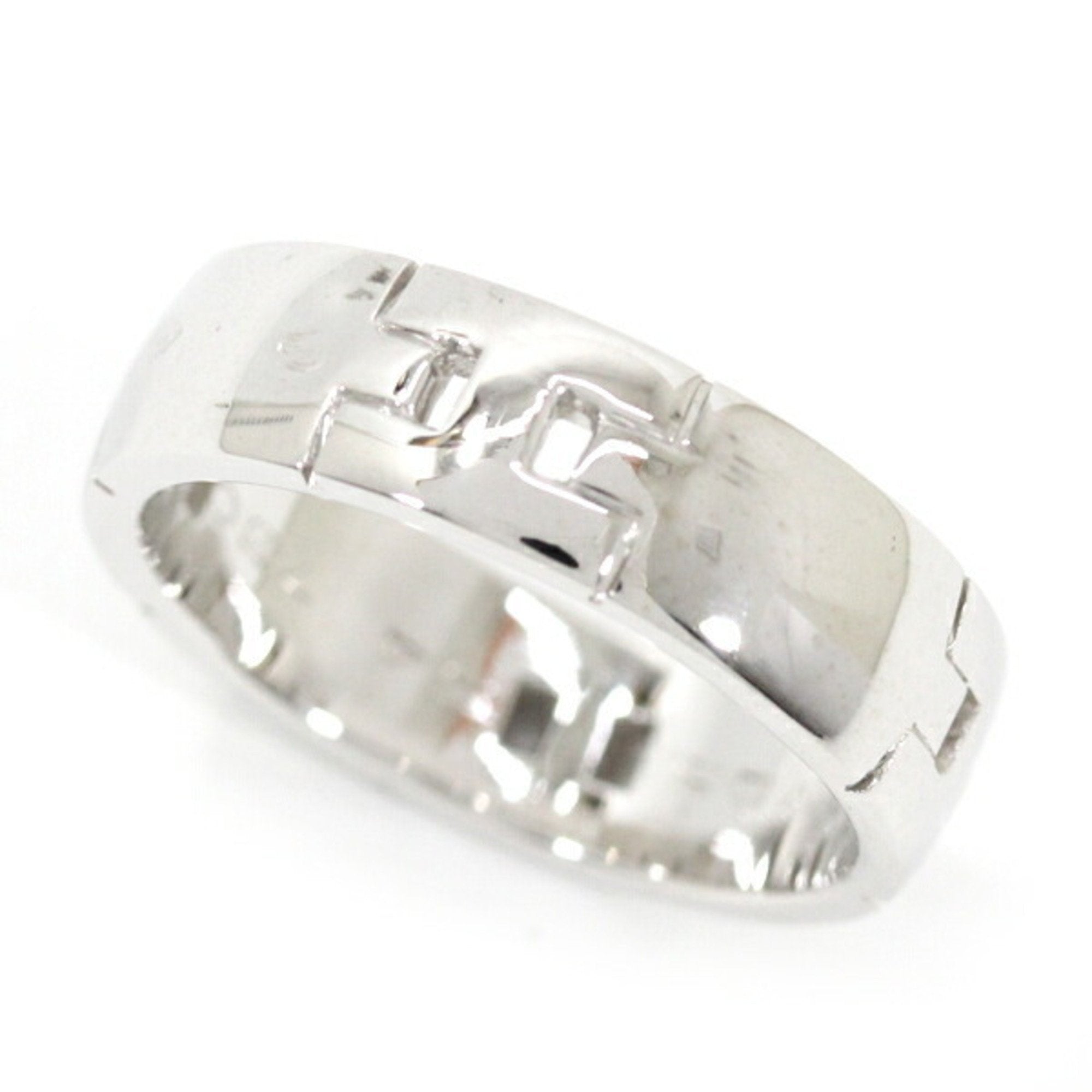 Hercules Wide H Motif Ring 18K White Gold