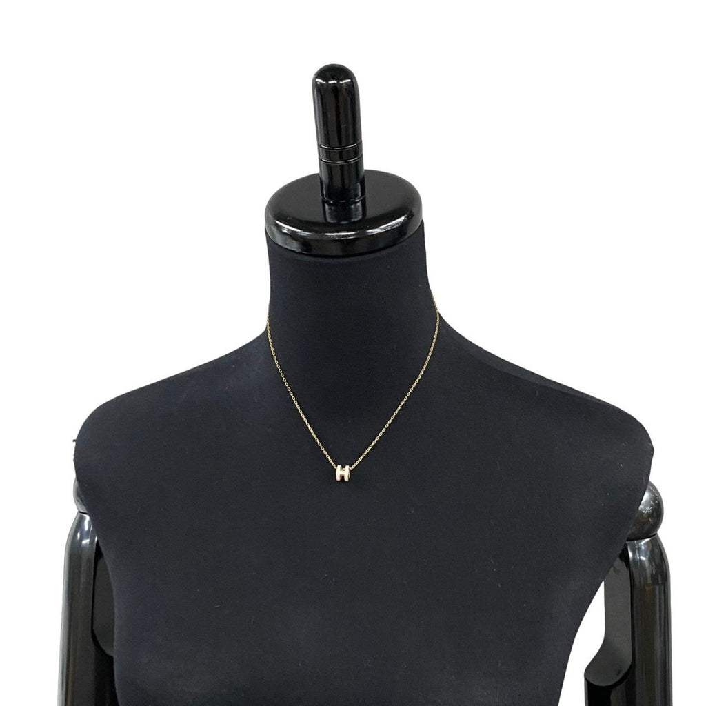 Pop H Pendant Necklace Gold-Tone Metal
