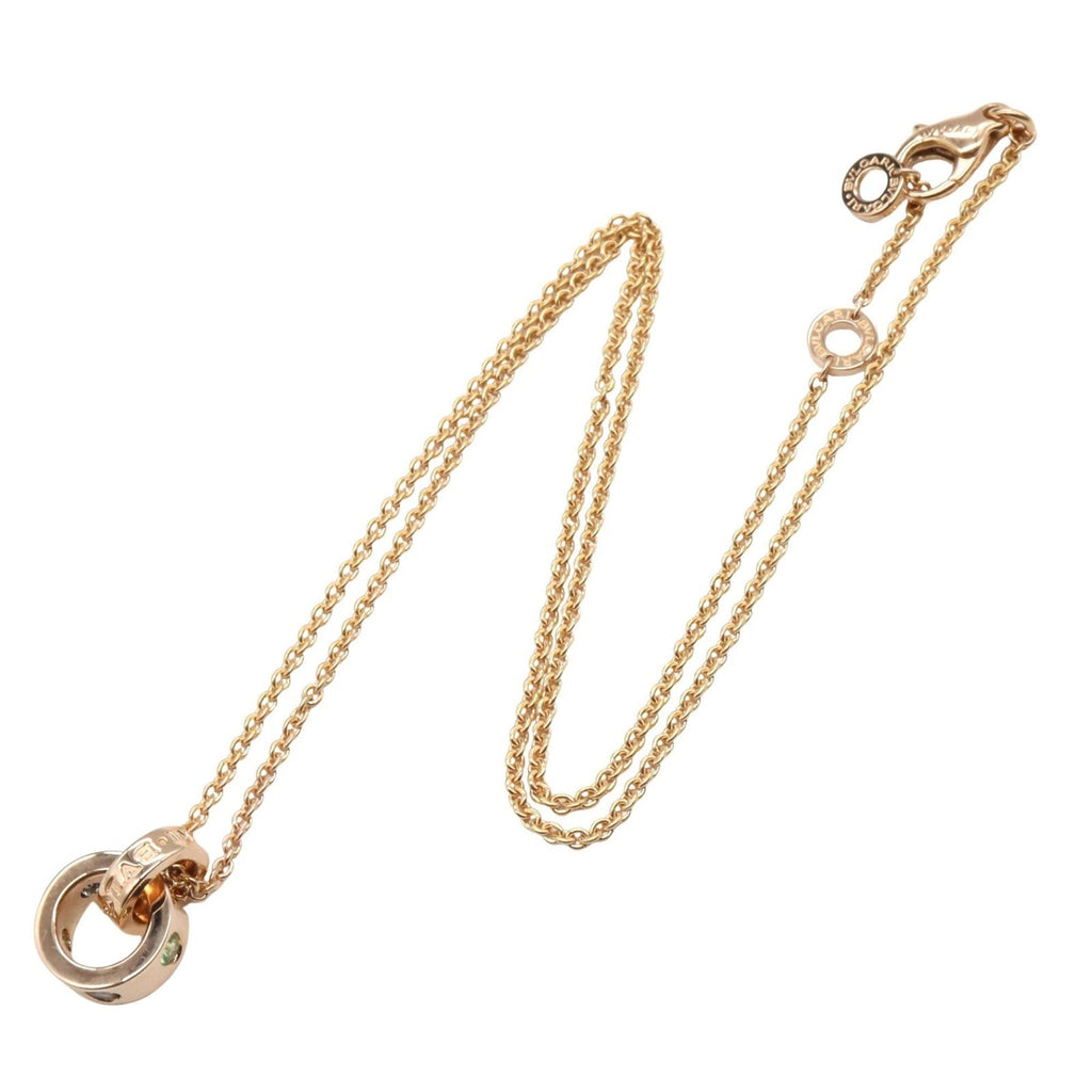 Pendant Necklace 18K Rose Gold with Sapphire and Tsavorite