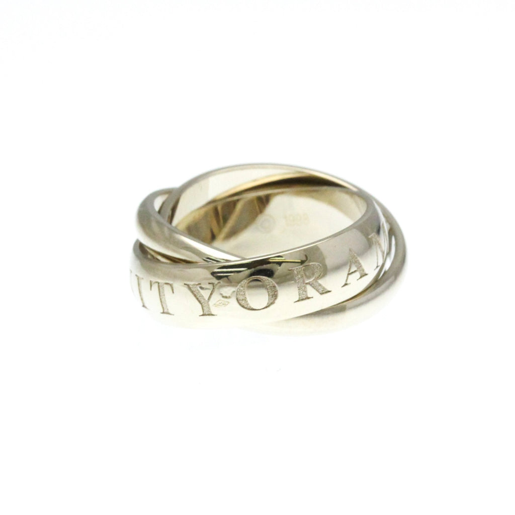 Trinity Ring Sterling Silver and 18K White Gold
