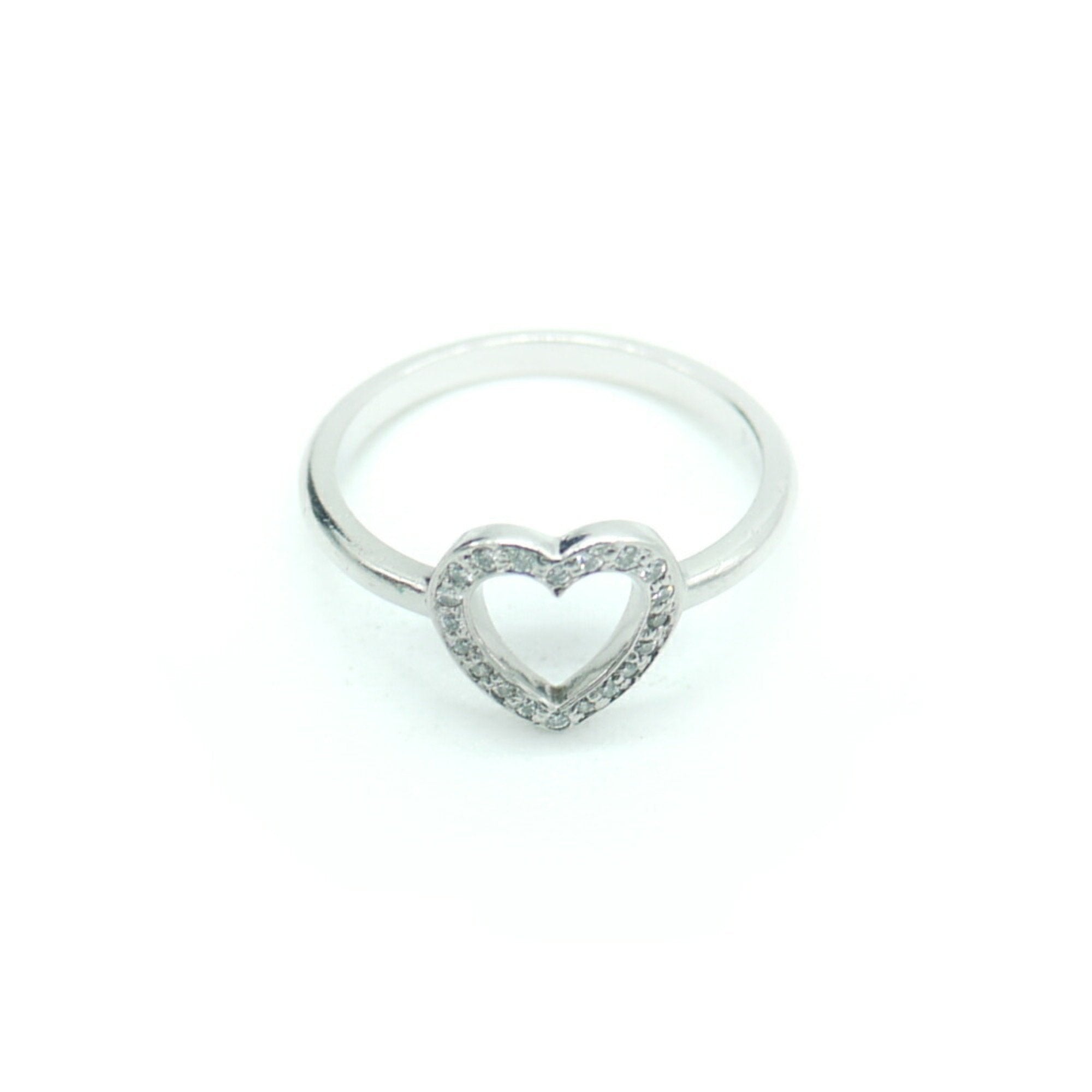 Band Ring Platinum with Diamond