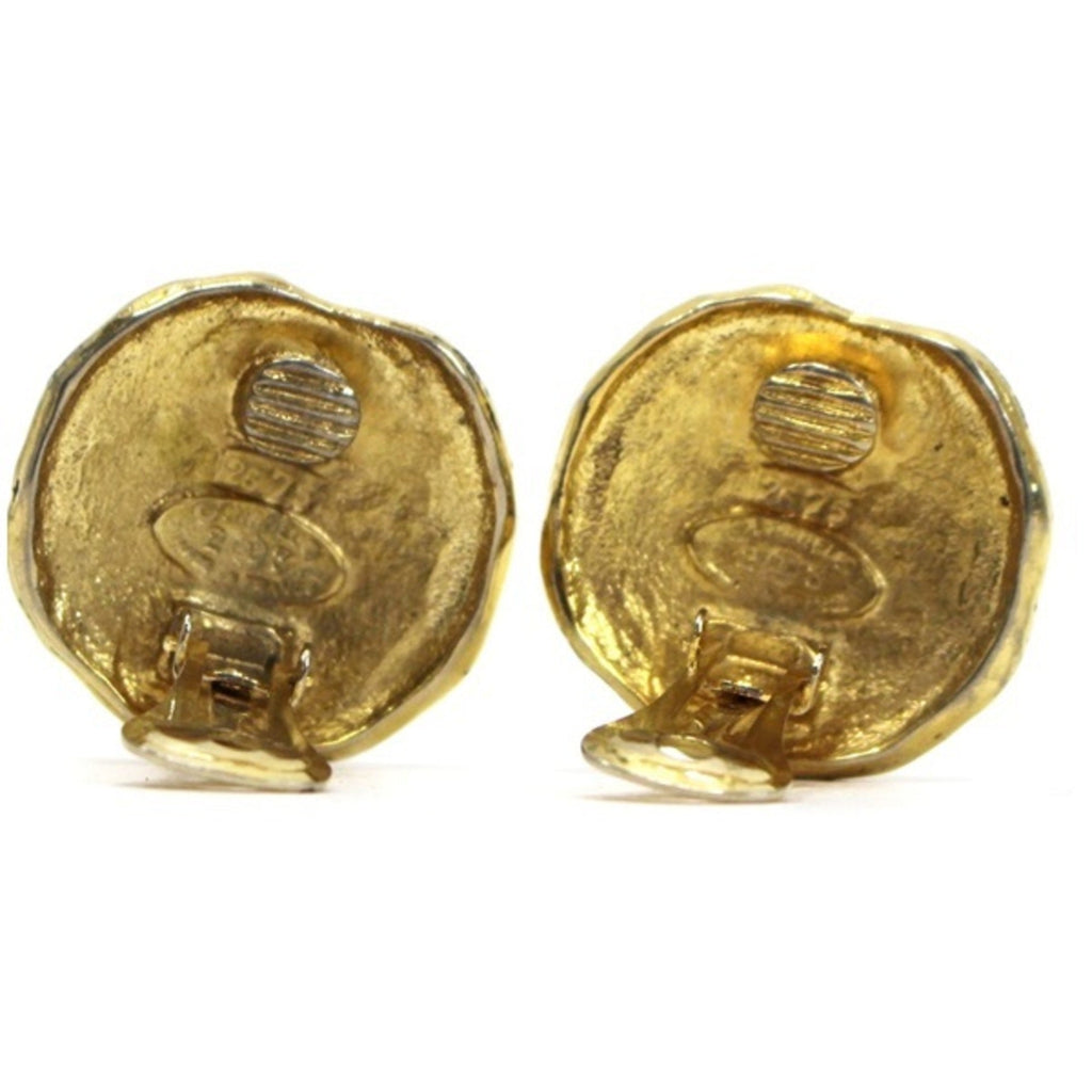 Earrings Gold-Tone Metal