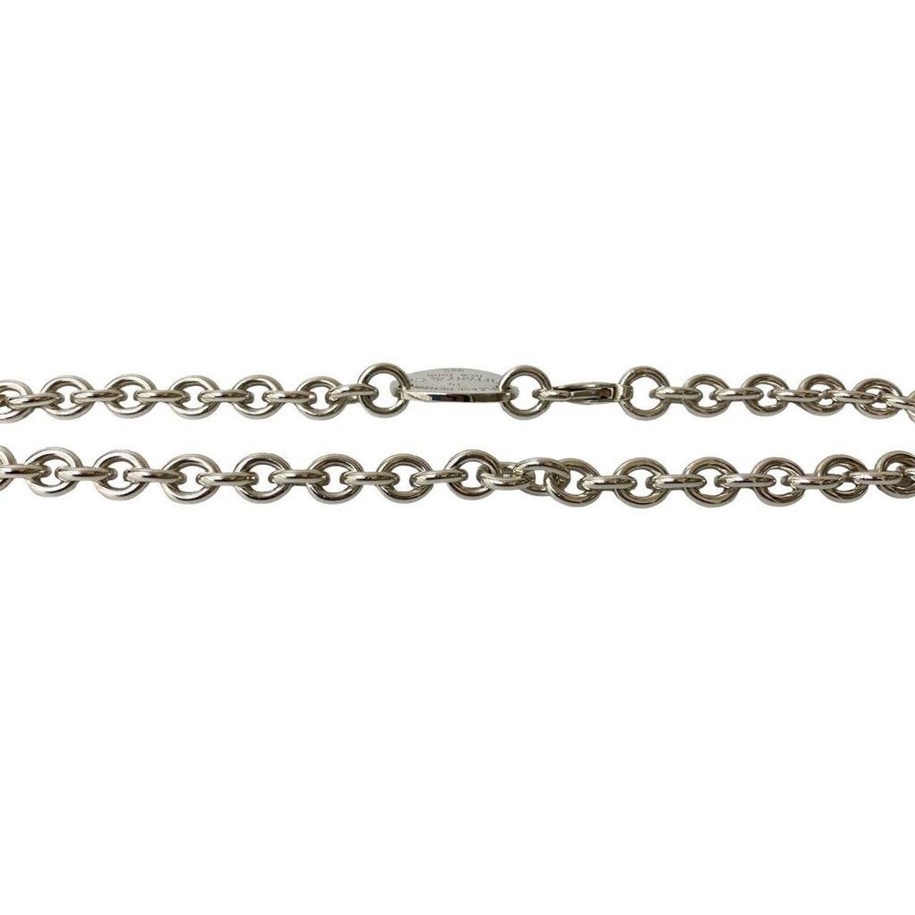 Return To Oval Pendant Necklace Sterling Silver