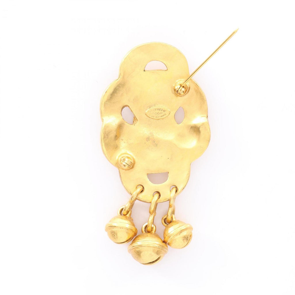 CC Logo Brooch Metal