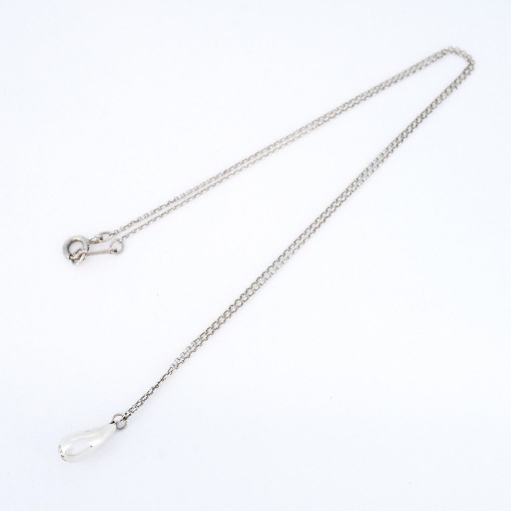 Teardrop Pendant Necklace Sterling Silver