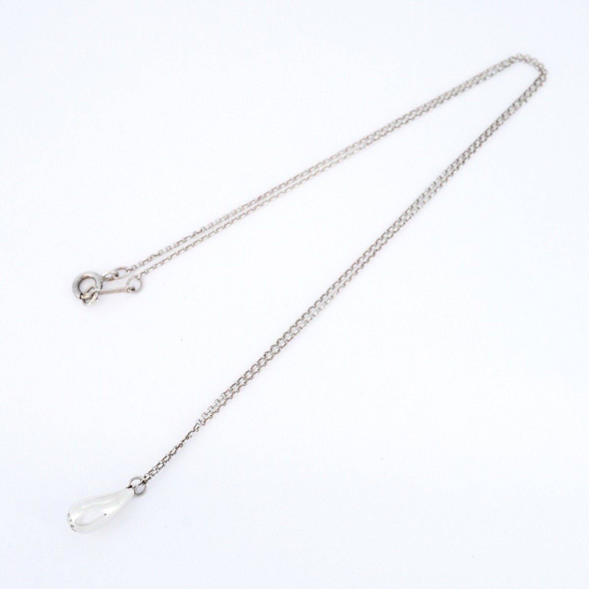 Teardrop Pendant Necklace Sterling Silver