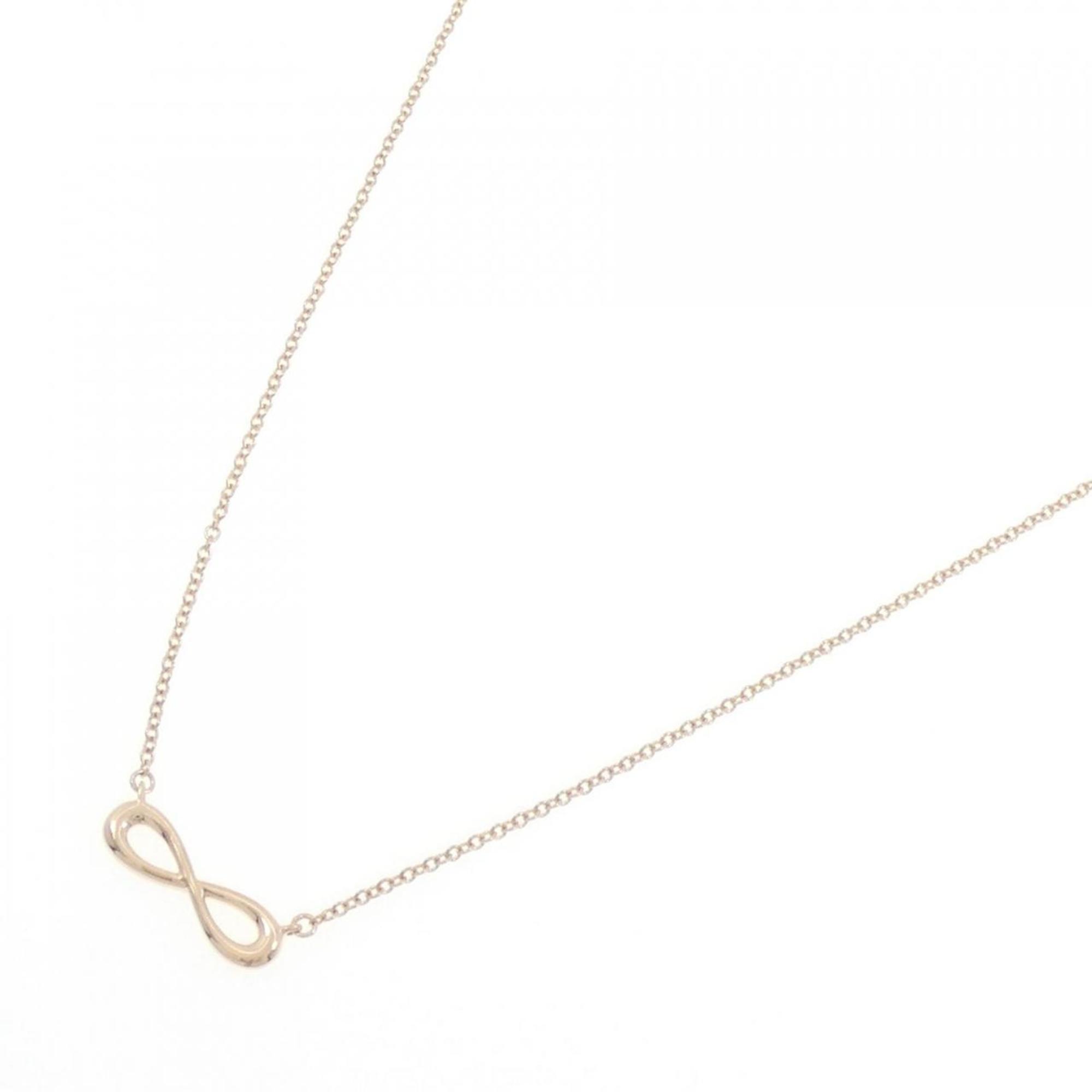 Infinity Pendant Necklace 18K Rose Gold Mini