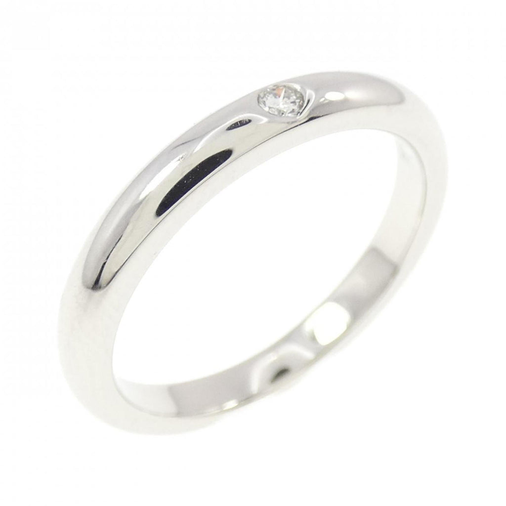 Stacking Ring Platinum with Diamond