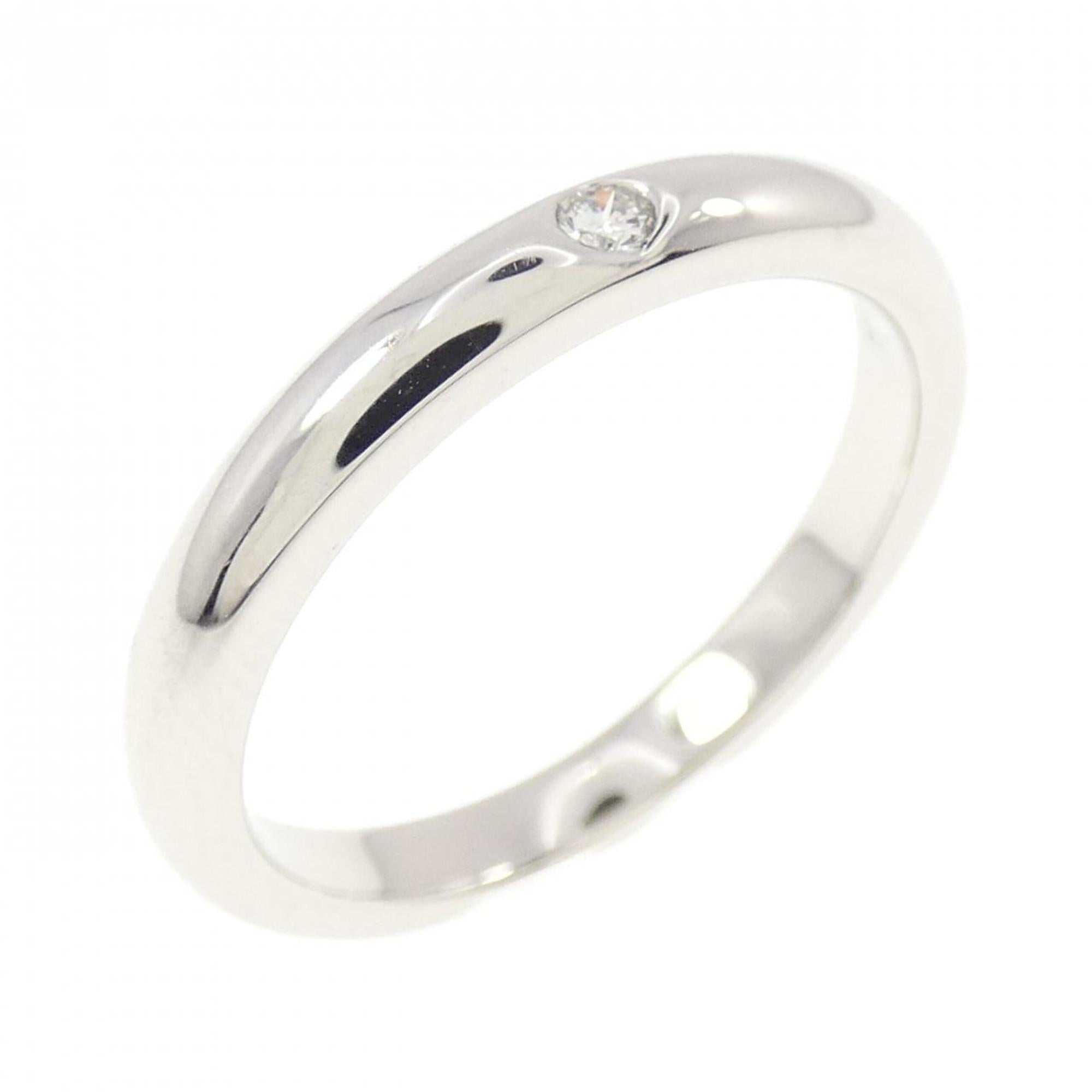 Stacking Ring Platinum with Diamond