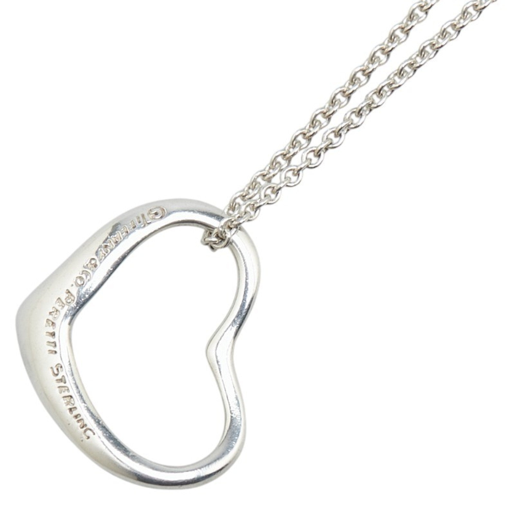 Heart Pendant Necklace Sterling Silver